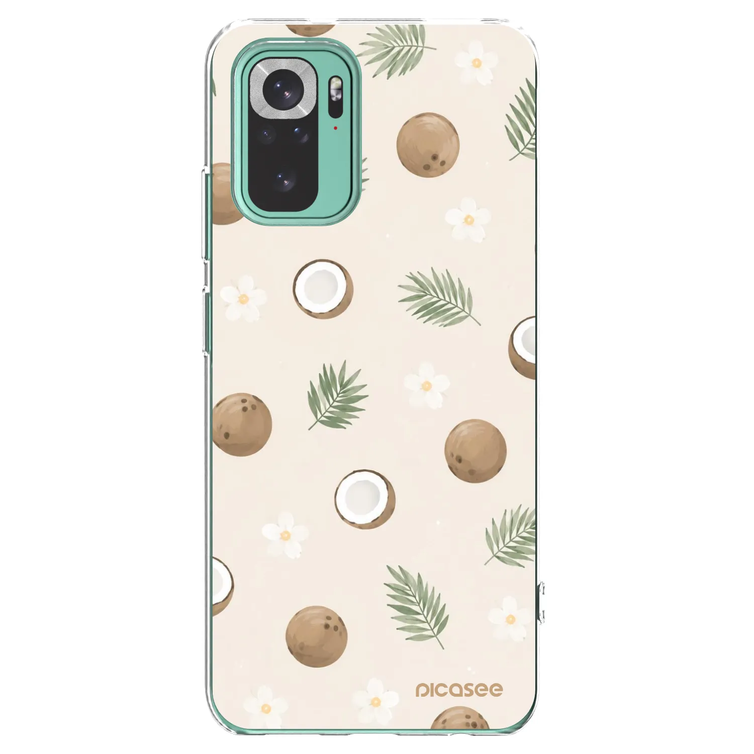 Picasee silikonový průhledný obal pro Xiaomi Redmi Note 10 Pro - Coconut Breeze