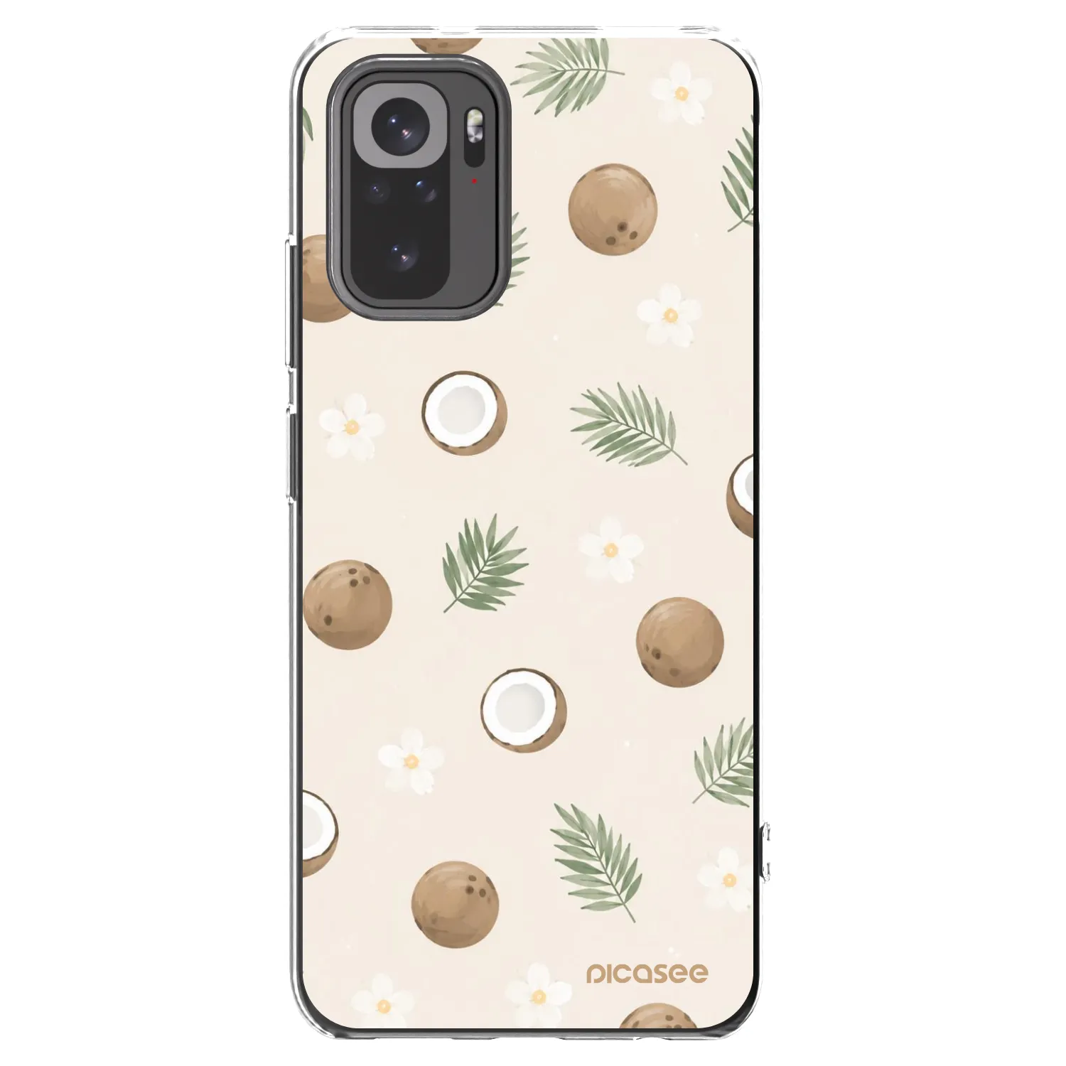 Picasee silikonový průhledný obal pro Xiaomi Redmi Note 10S - Coconut Breeze