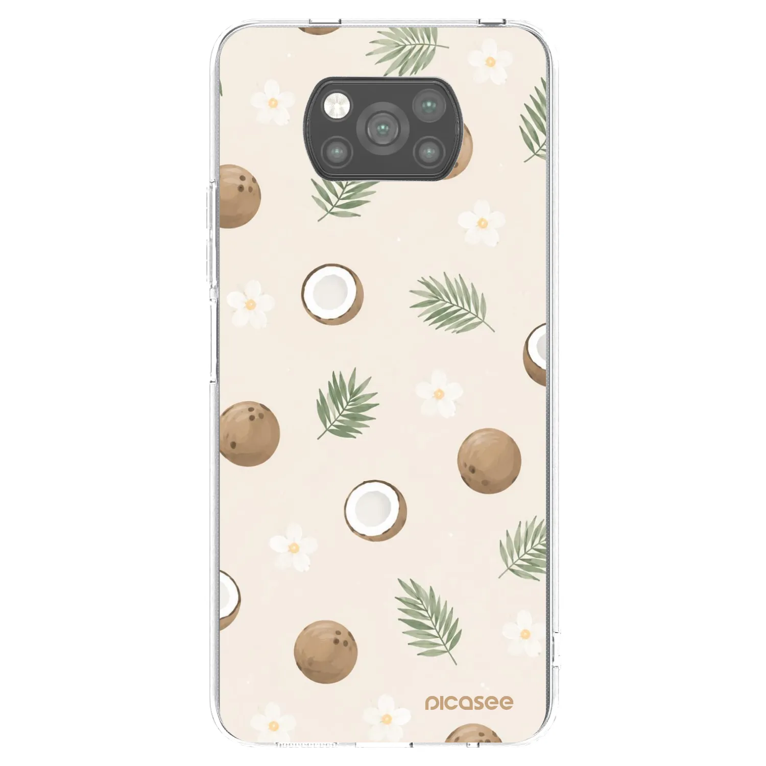 Picasee silikonový černý obal pro Xiaomi Poco X3 Pro - Coconut Breeze