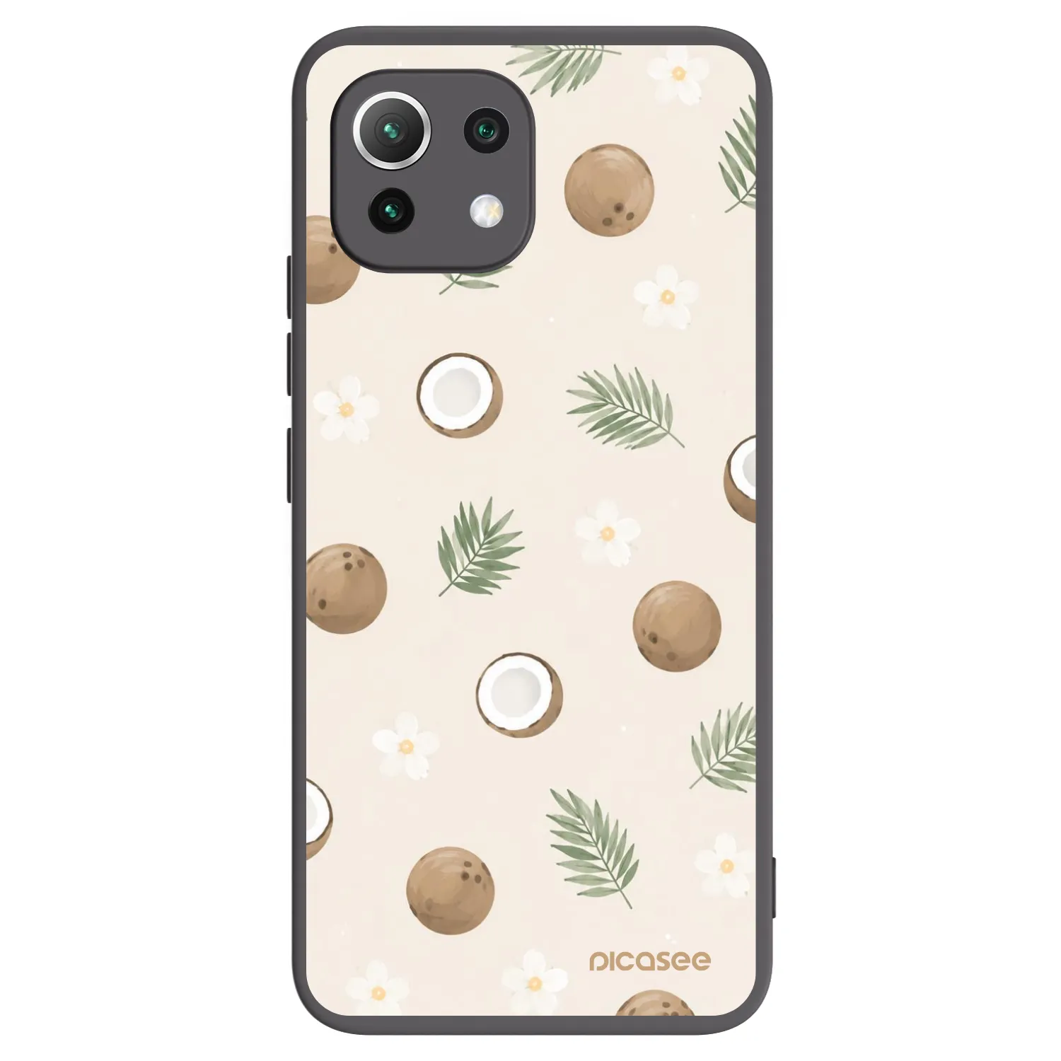Picasee silikonový černý obal pro Xiaomi Mi 11 Lite - Coconut Breeze
