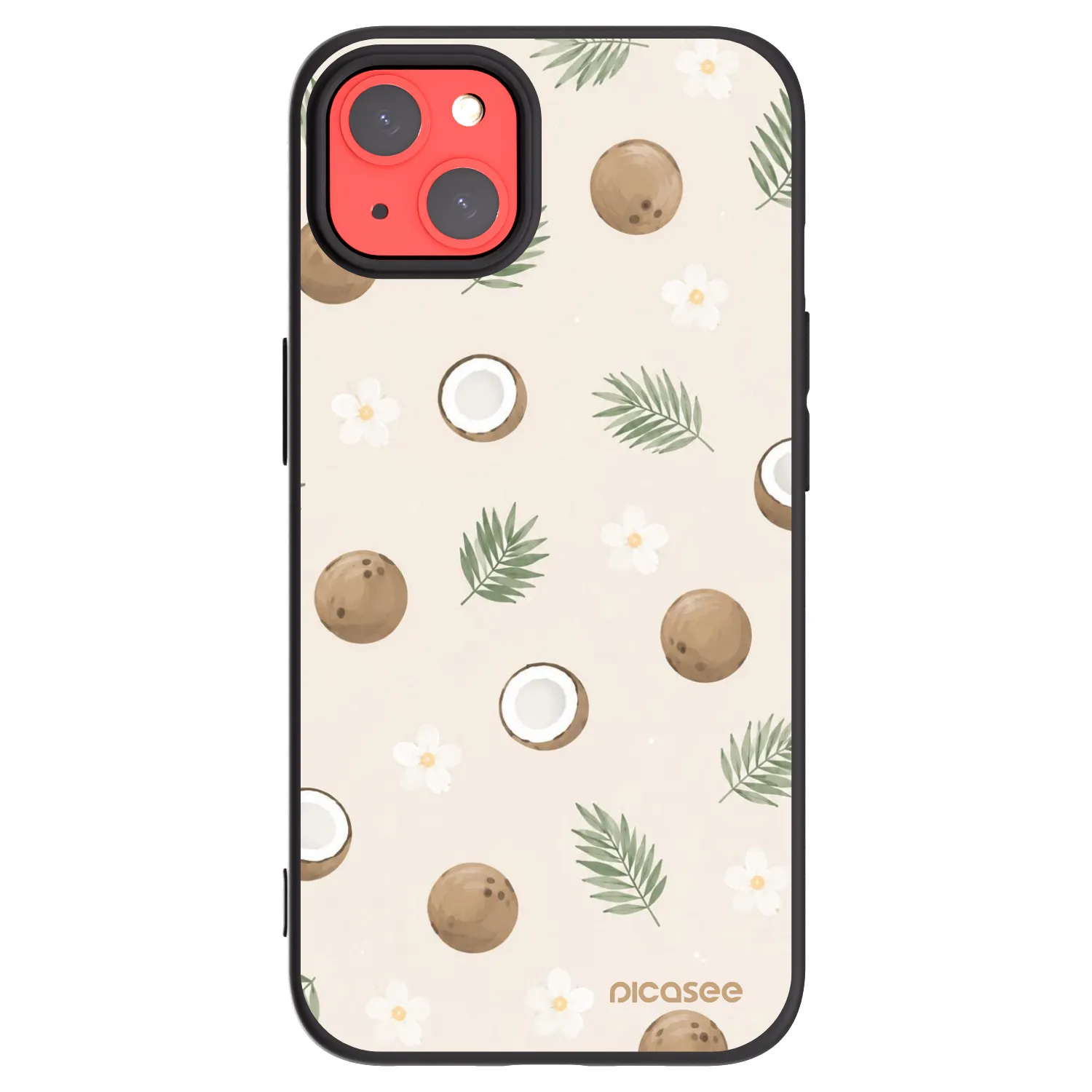 Picasee silikonový černý obal pro Apple iPhone 13 - Coconut Breeze