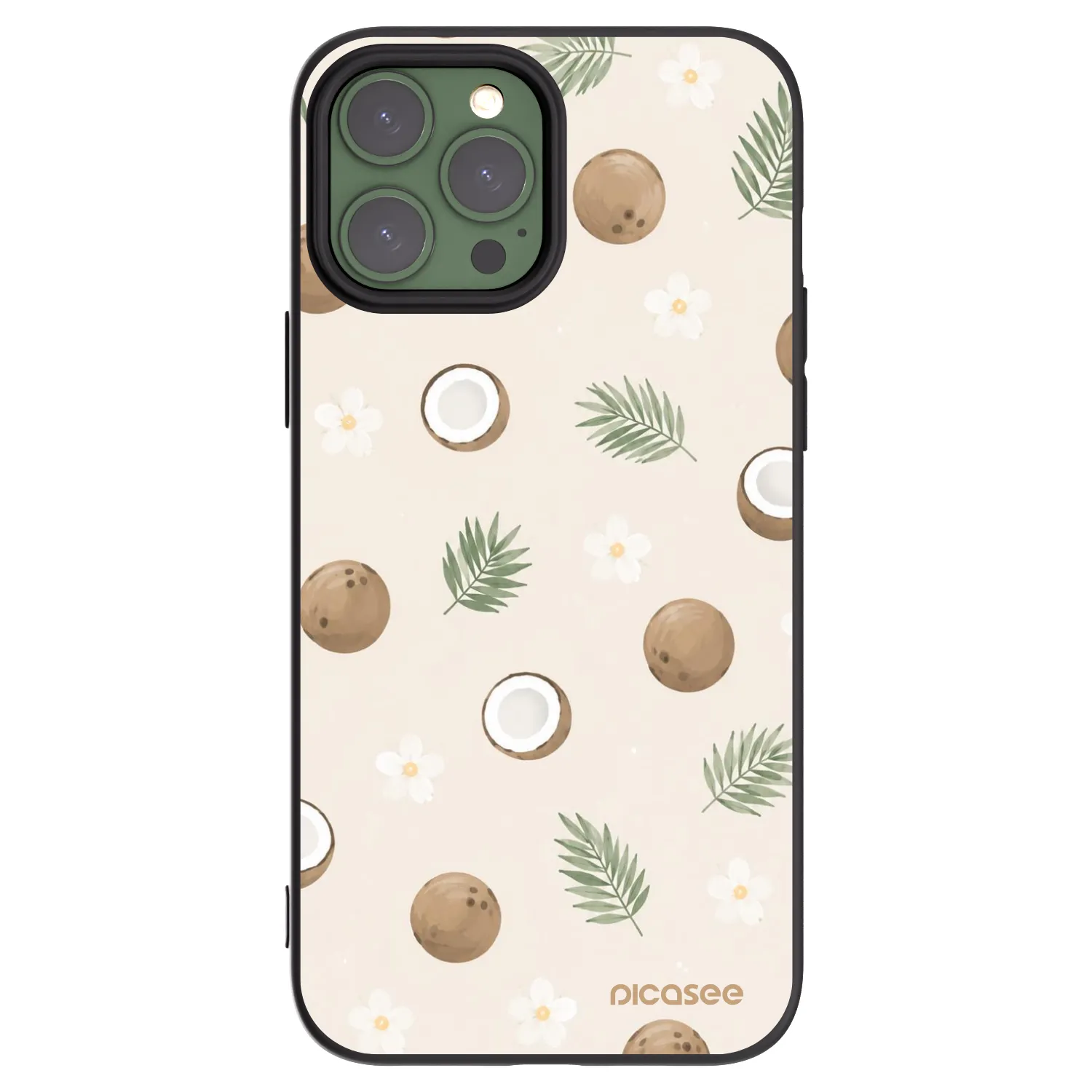 Picasee silikonový černý obal pro Apple iPhone 13 Pro Max - Coconut Breeze