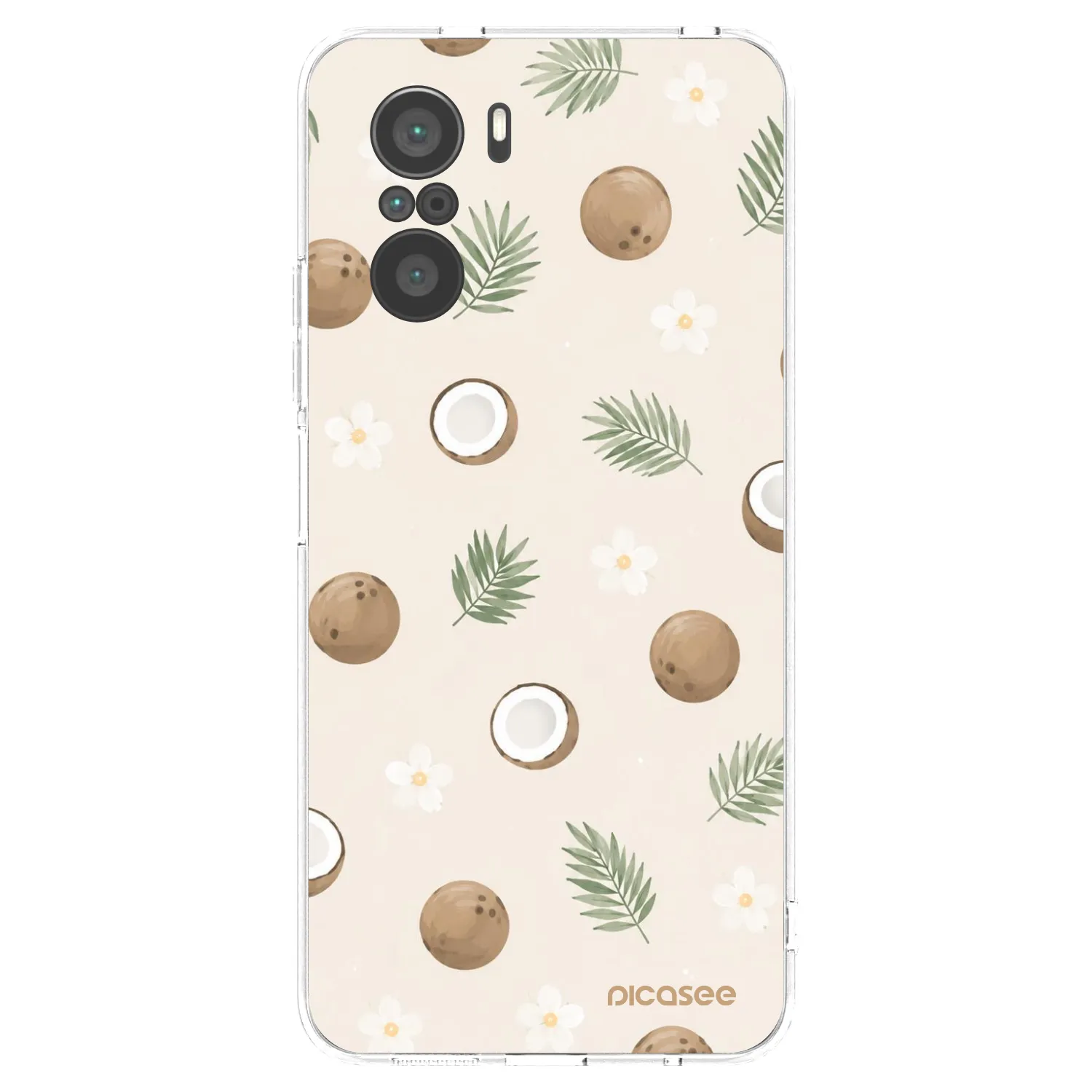 Picasee silikonový průhledný obal pro Xiaomi Poco F3 - Coconut Breeze