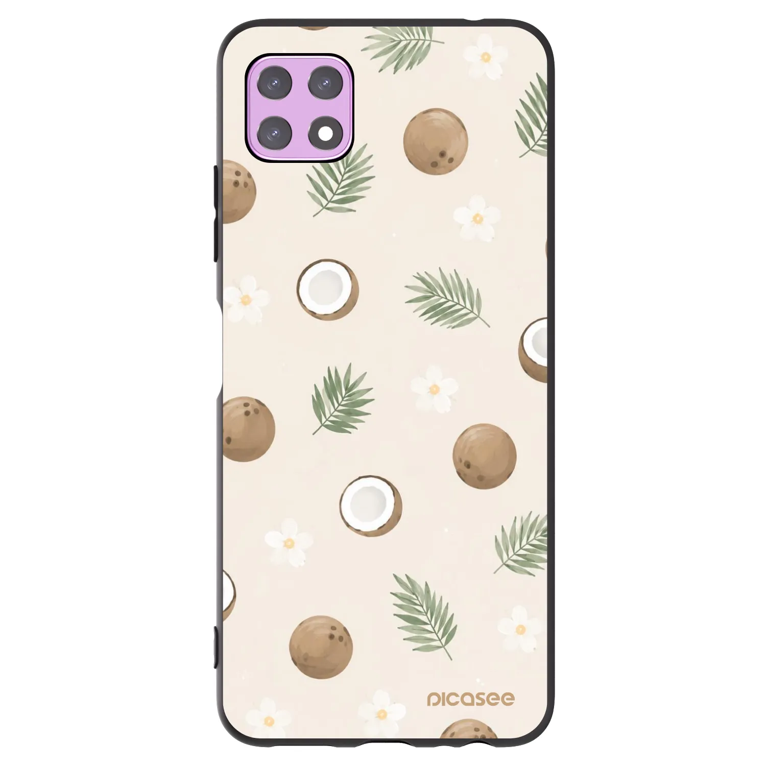 Picasee silikonový černý obal pro Samsung Galaxy A22 A226B 5G - Coconut Breeze