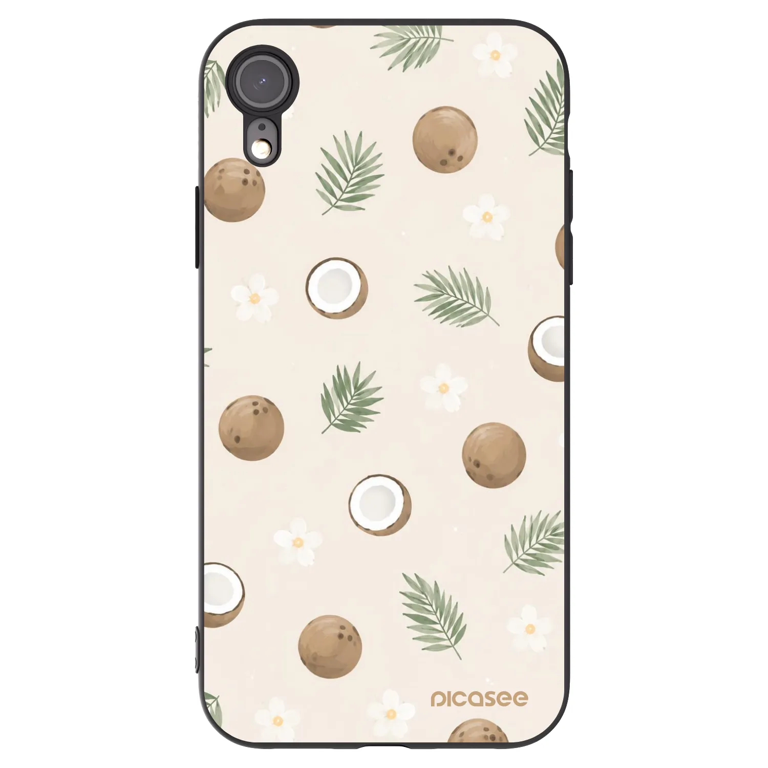 Picasee silikonový černý obal pro Apple iPhone 6 Plus/6S Plus - Coconut Breeze