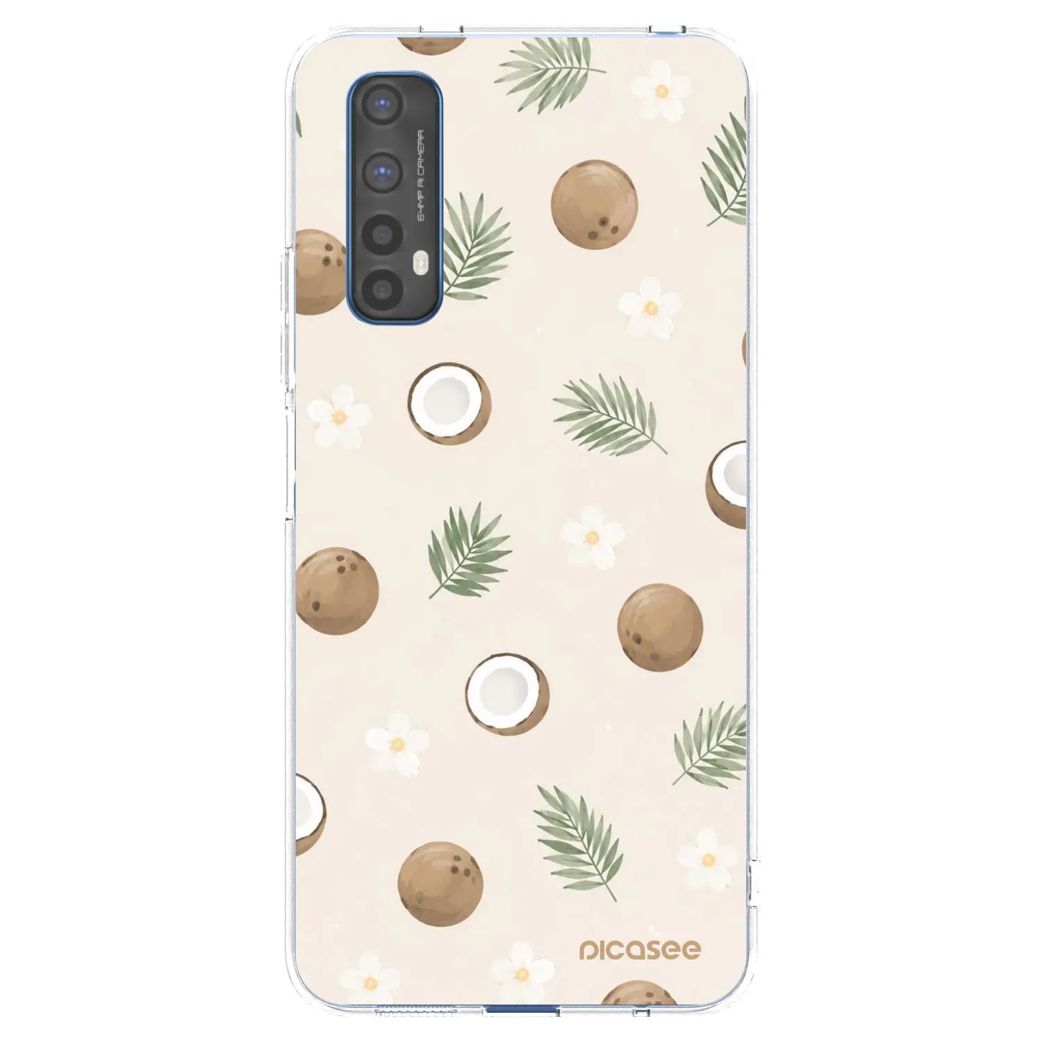 Picasee silikonový průhledný obal pro Realme 7 - Coconut Breeze