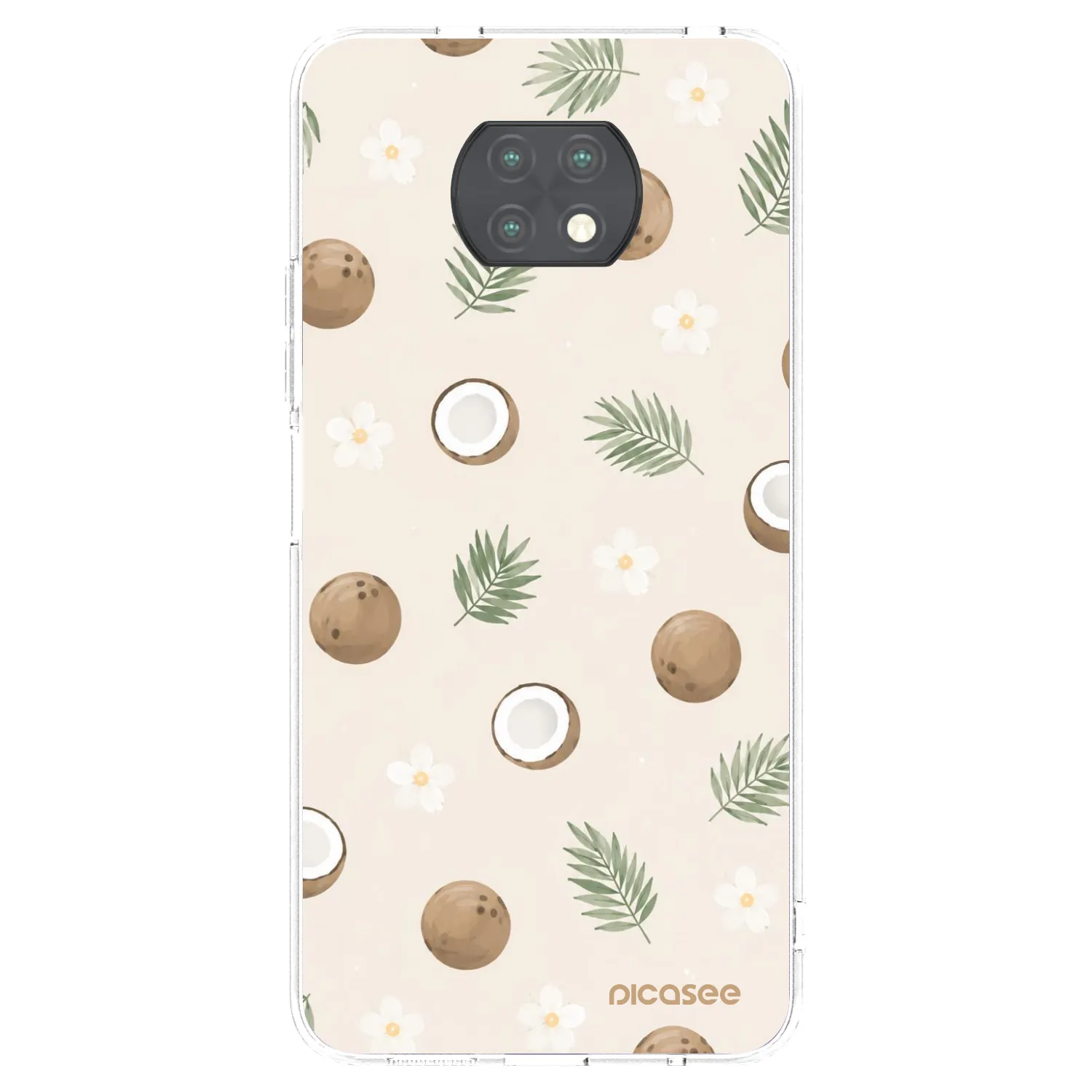 Picasee silikonový průhledný obal pro Xiaomi Redmi Note 9T - Coconut Breeze