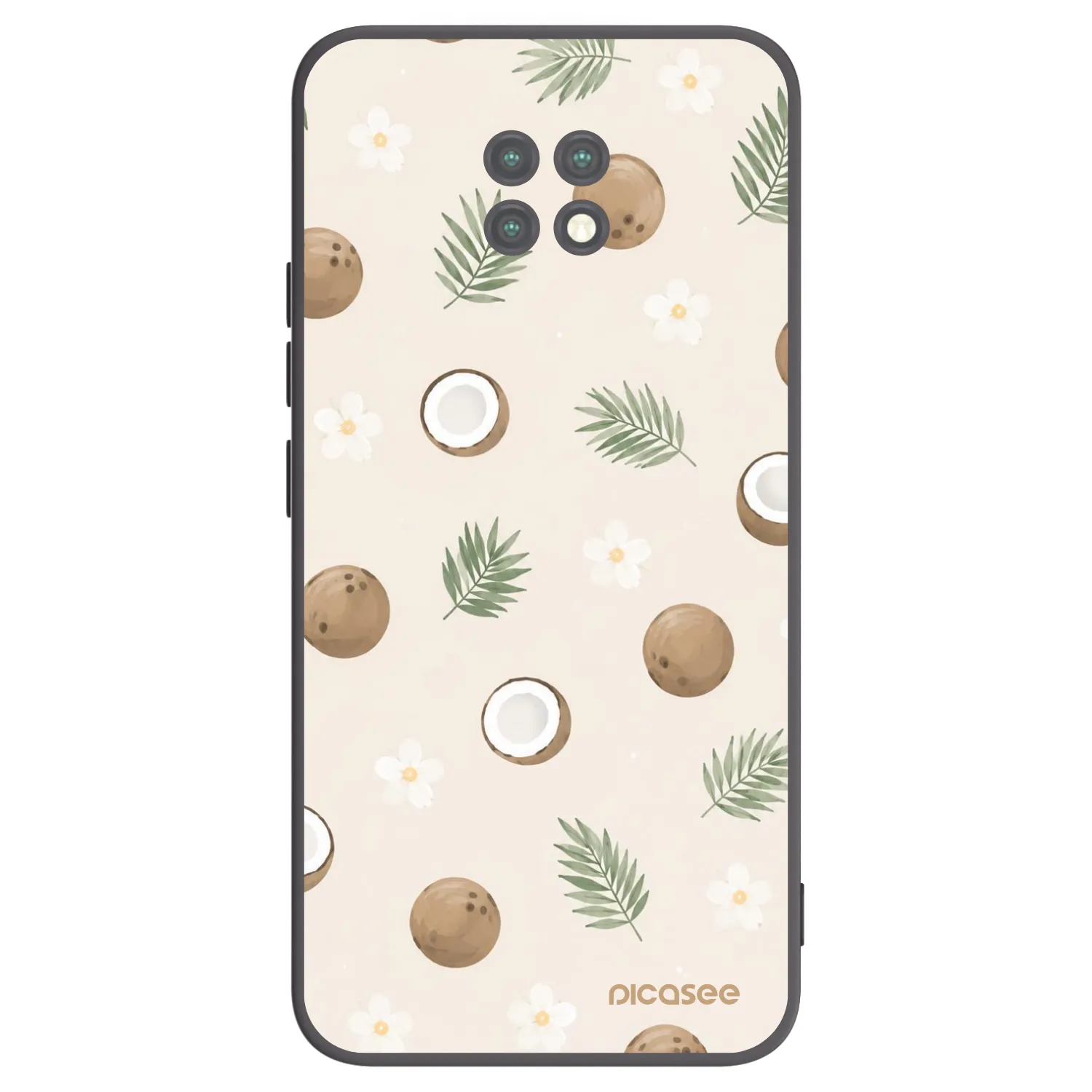 Picasee silikonový černý obal pro Xiaomi Redmi Note 9T - Coconut Breeze