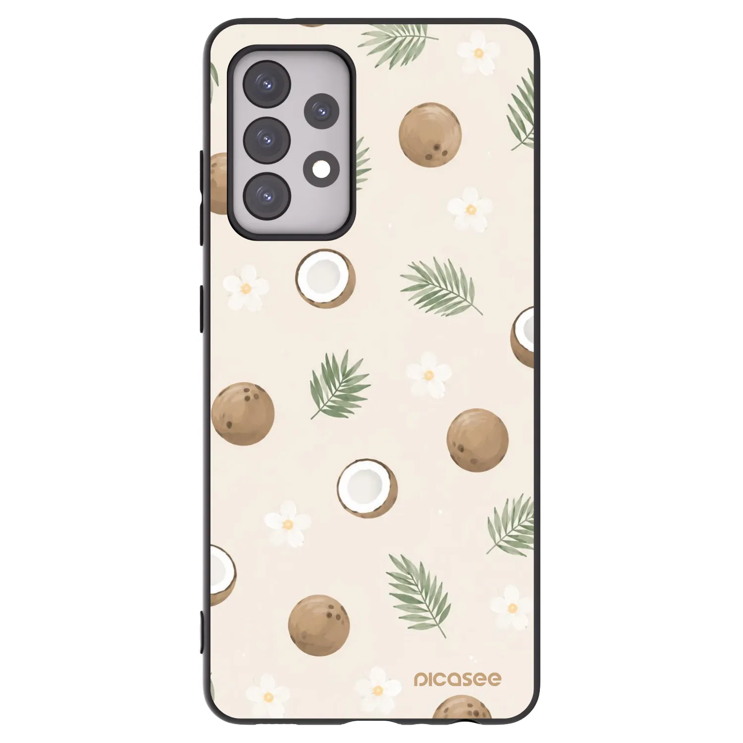 Picasee silikonový černý obal pro Samsung Galaxy A52s 5G A528B - Coconut Breeze