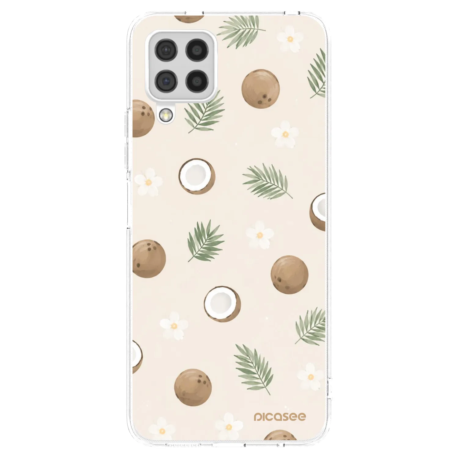 Picasee silikonový průhledný obal pro Samsung Galaxy A22 A225F 4G - Coconut Breeze