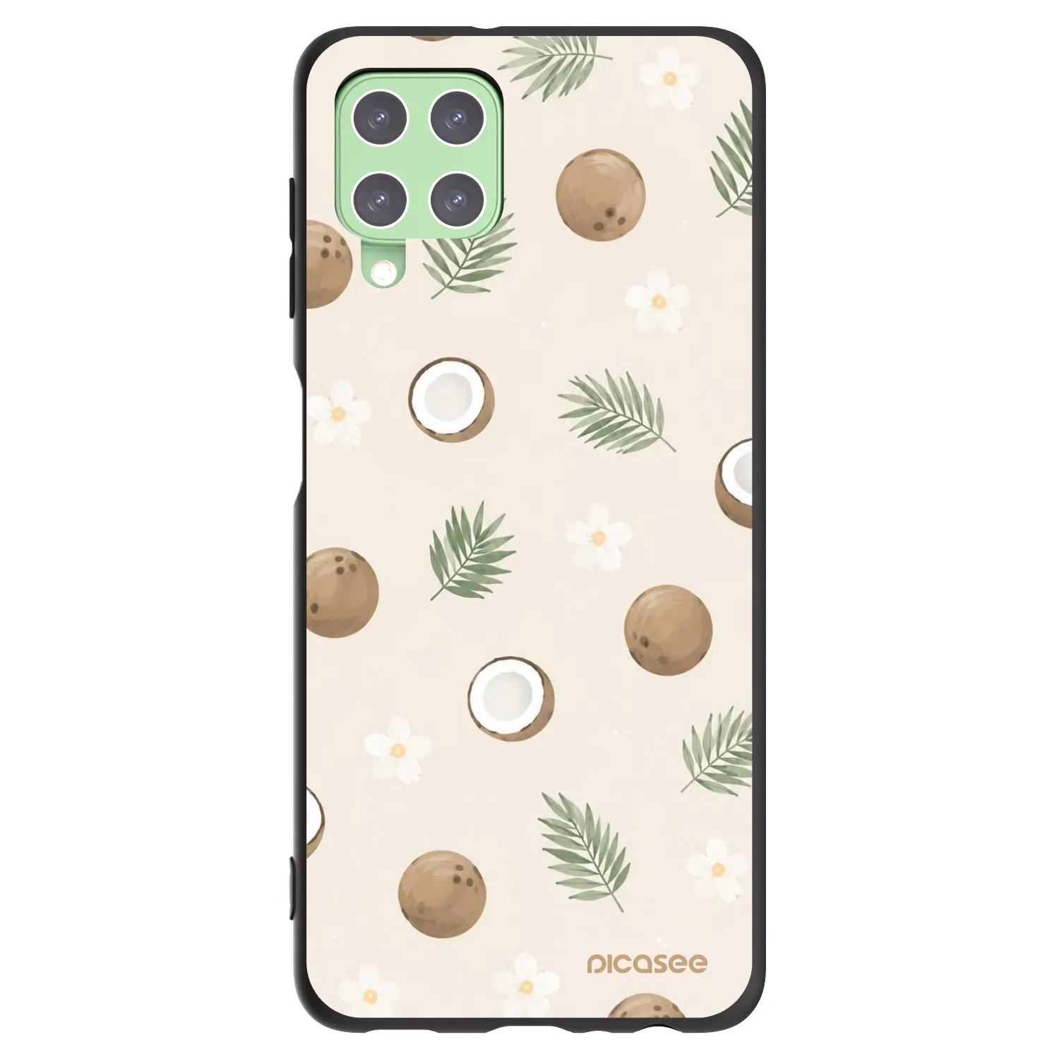 Picasee silikonový černý obal pro Samsung Galaxy A22 A225F 4G - Coconut Breeze