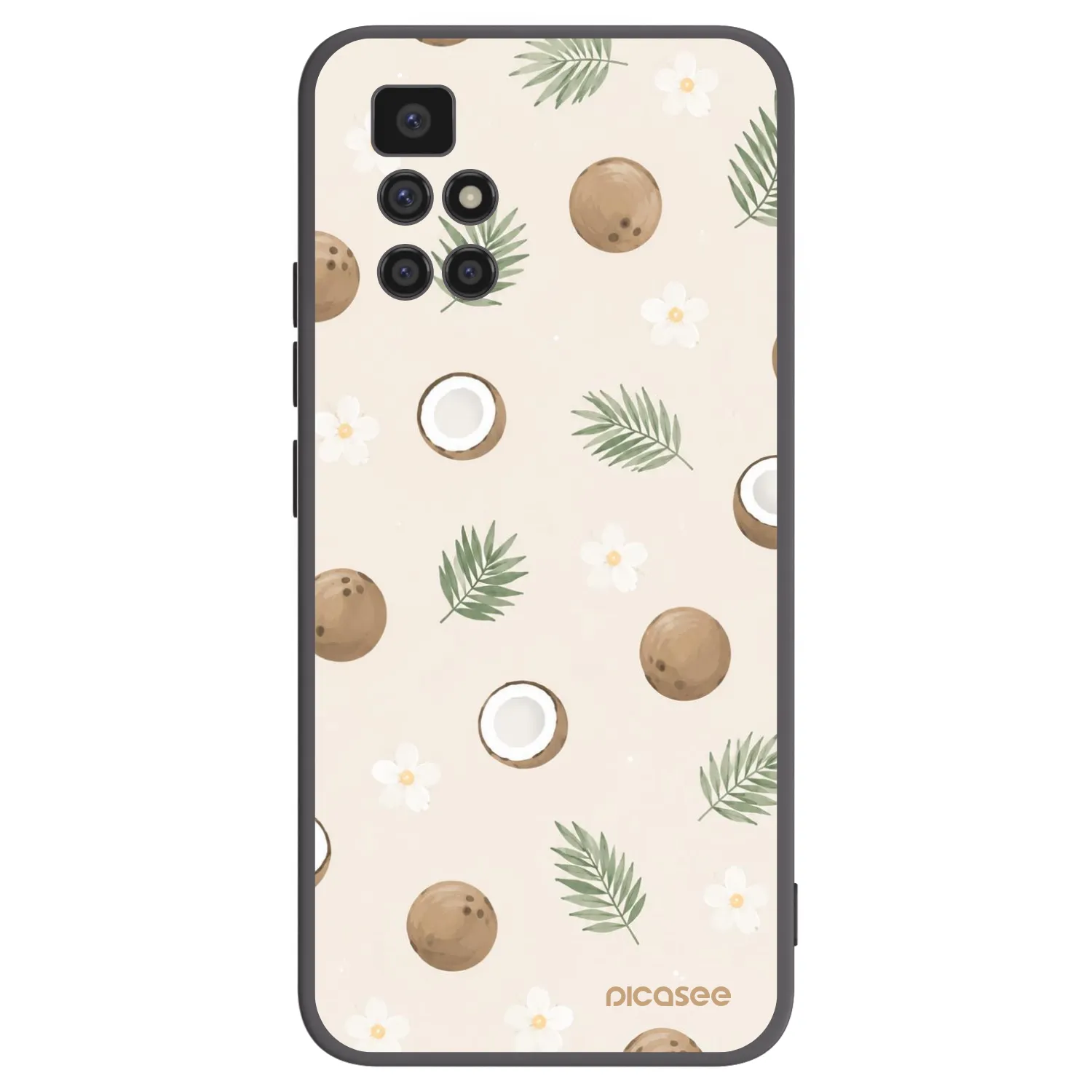 Picasee silikonový černý obal pro Xiaomi Redmi 10 - Coconut Breeze