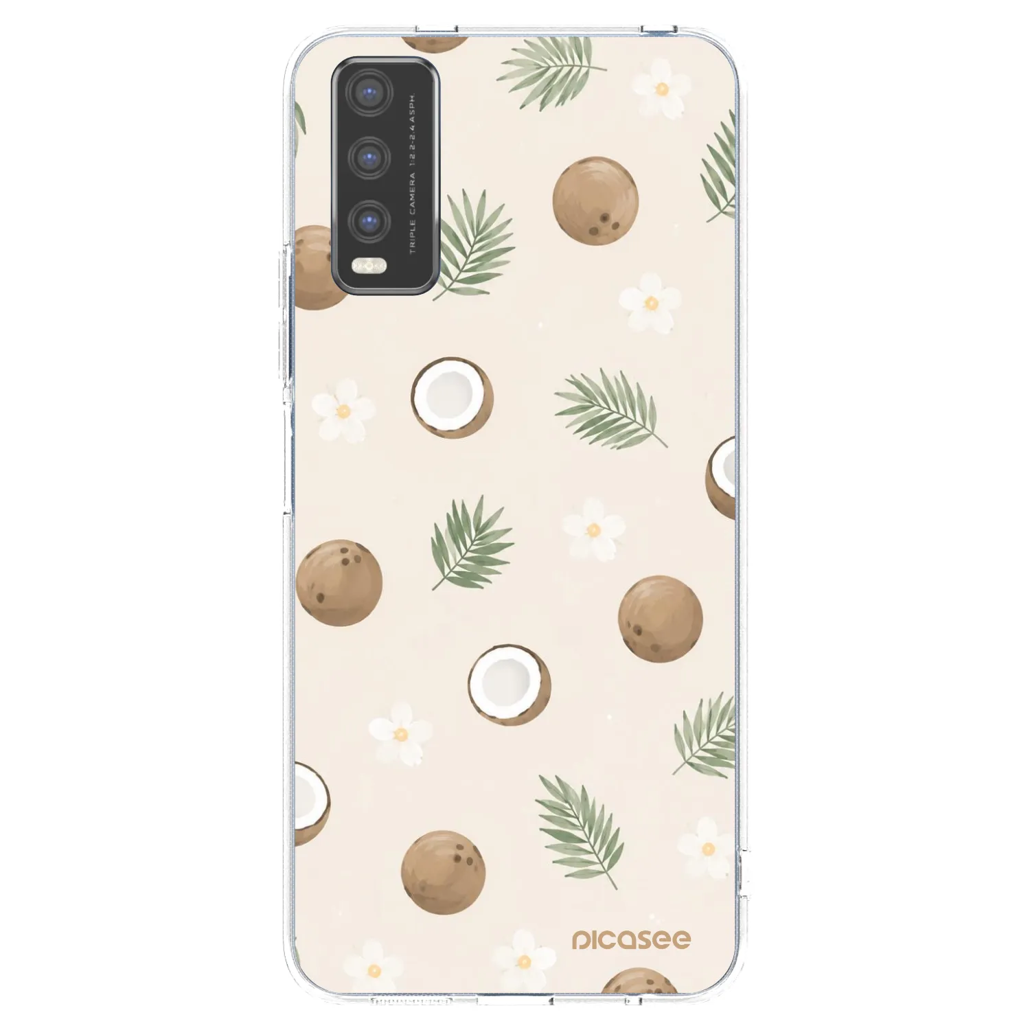 Picasee silikonový průhledný obal pro Vivo Y20s - Coconut Breeze