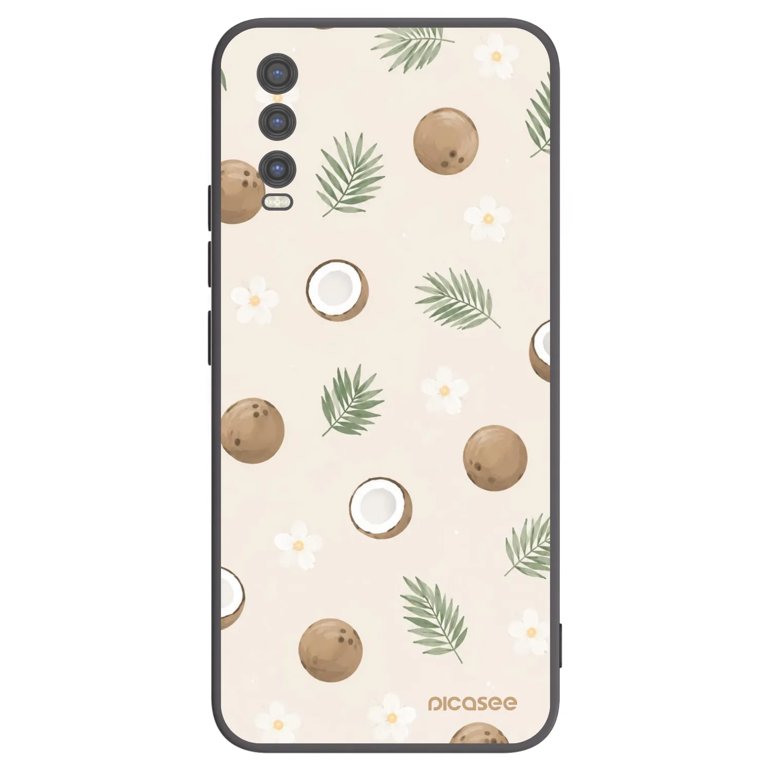Picasee silikonový černý obal pro Vivo Y20s - Coconut Breeze