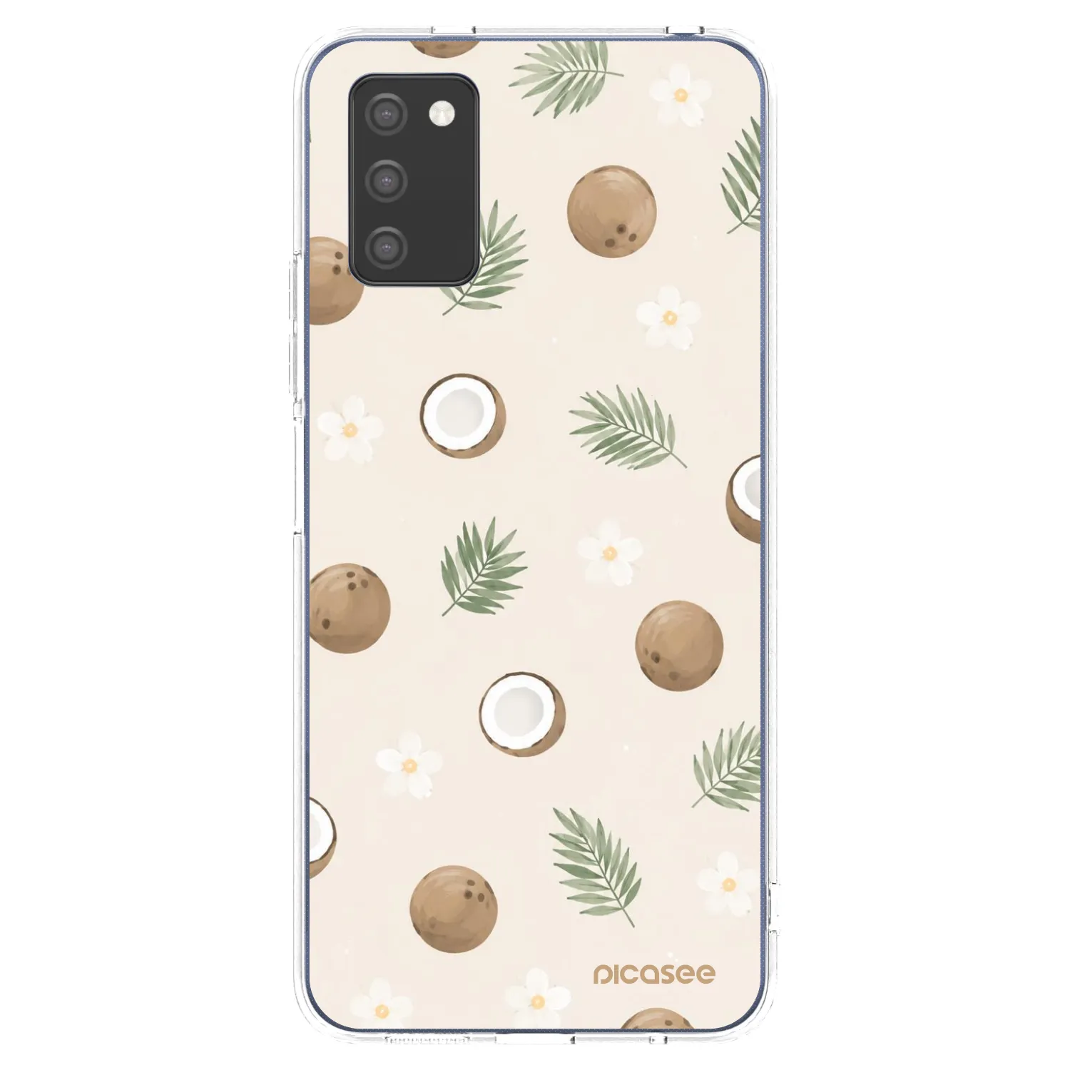 Picasee silikonový průhledný obal pro Samsung Galaxy A03s A037G - Coconut Breeze