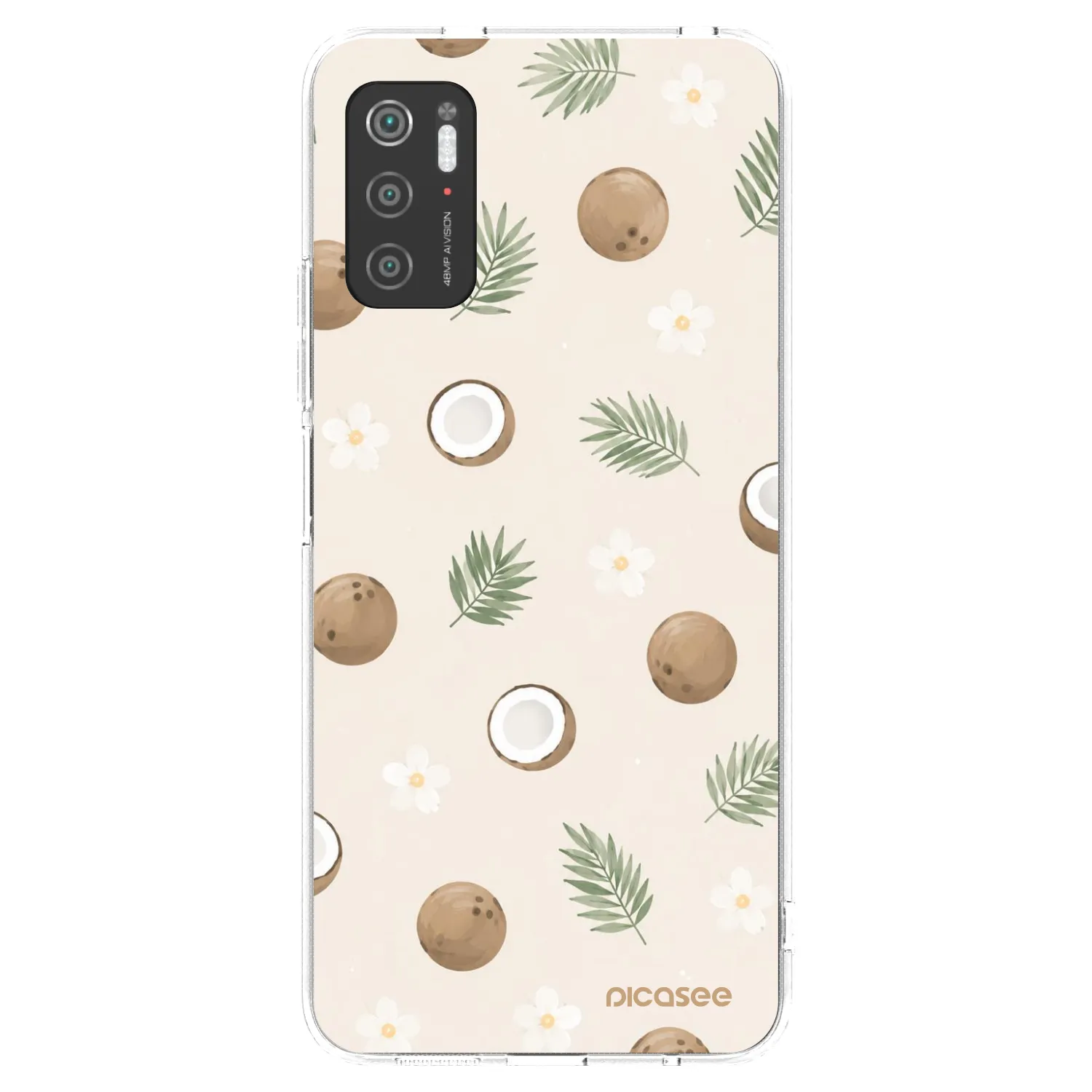 Picasee silikonový průhledný obal pro Xiaomi Poco M3 Pro 5G - Coconut Breeze