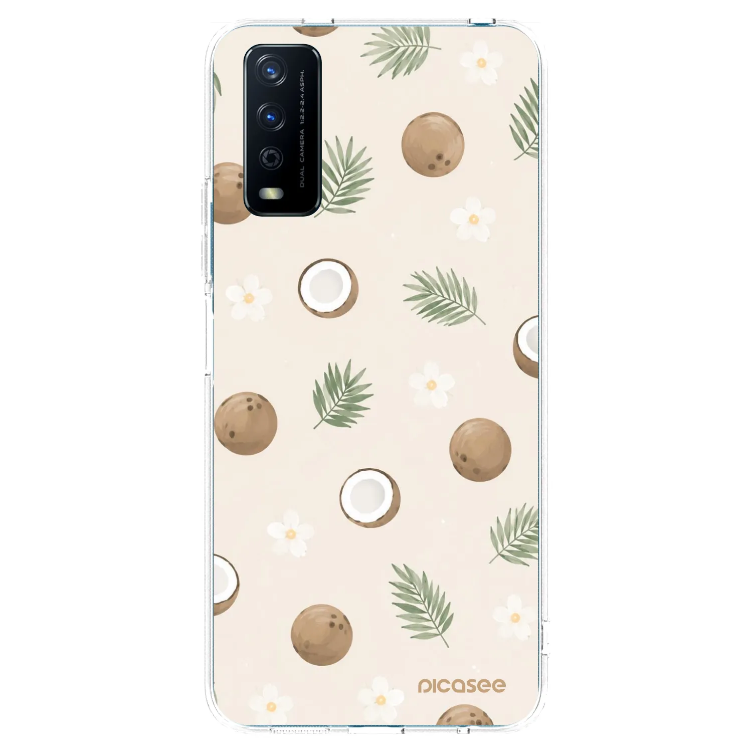 Picasee silikonový průhledný obal pro Vivo Y11s - Coconut Breeze