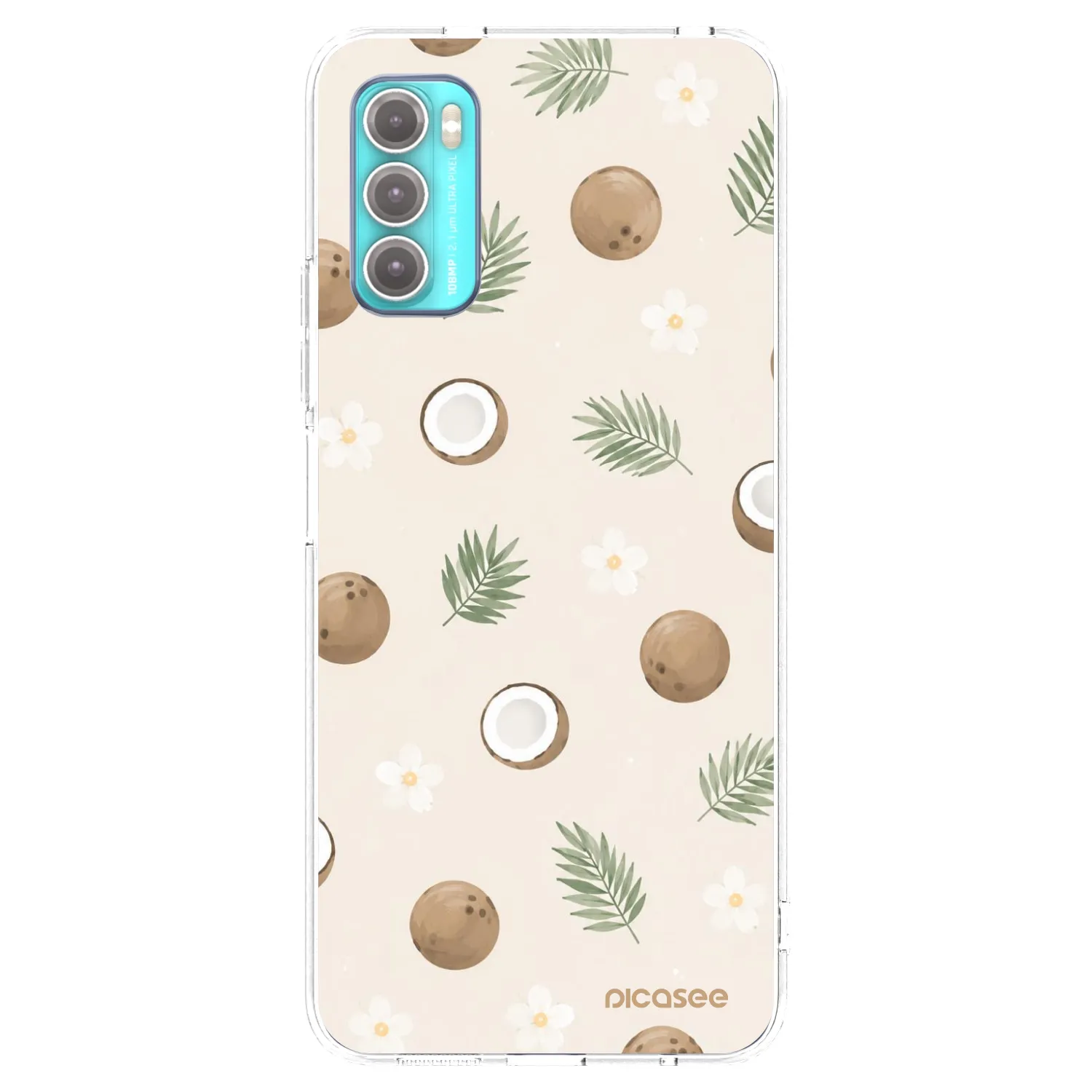 Picasee silikonový průhledný obal pro Motorola Moto G60 - Coconut Breeze