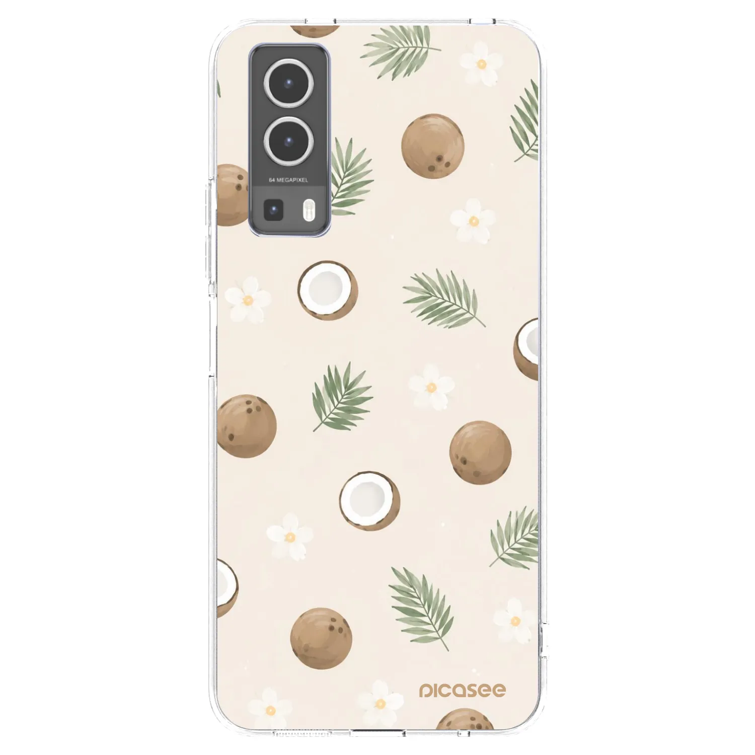 Picasee silikonový průhledný obal pro Vivo Y72 5G - Coconut Breeze