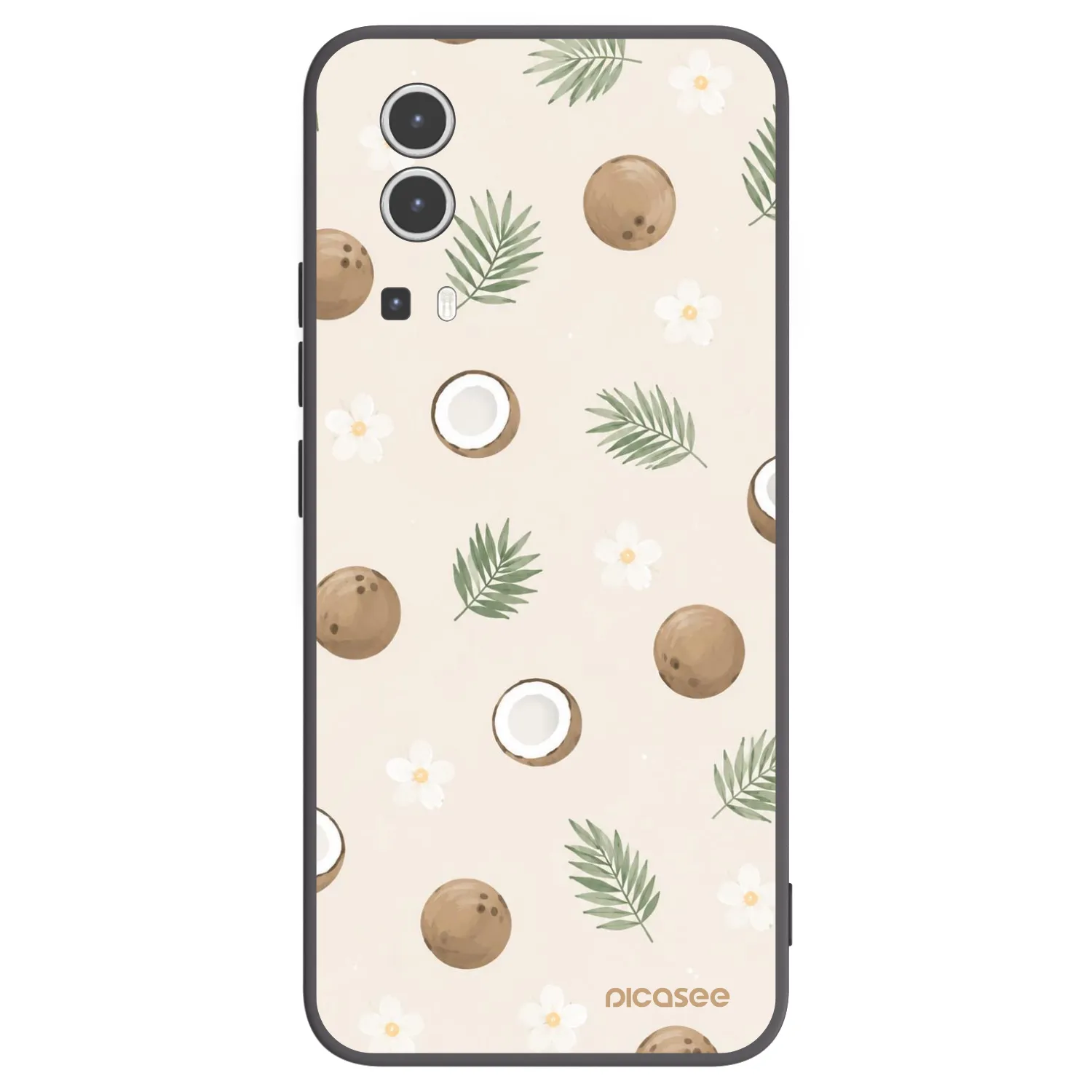 Picasee silikonový černý obal pro Vivo Y72 5G - Coconut Breeze