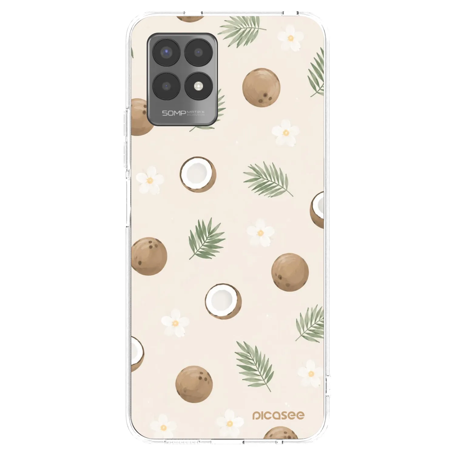 Picasee silikonový průhledný obal pro Realme 8i - Coconut Breeze