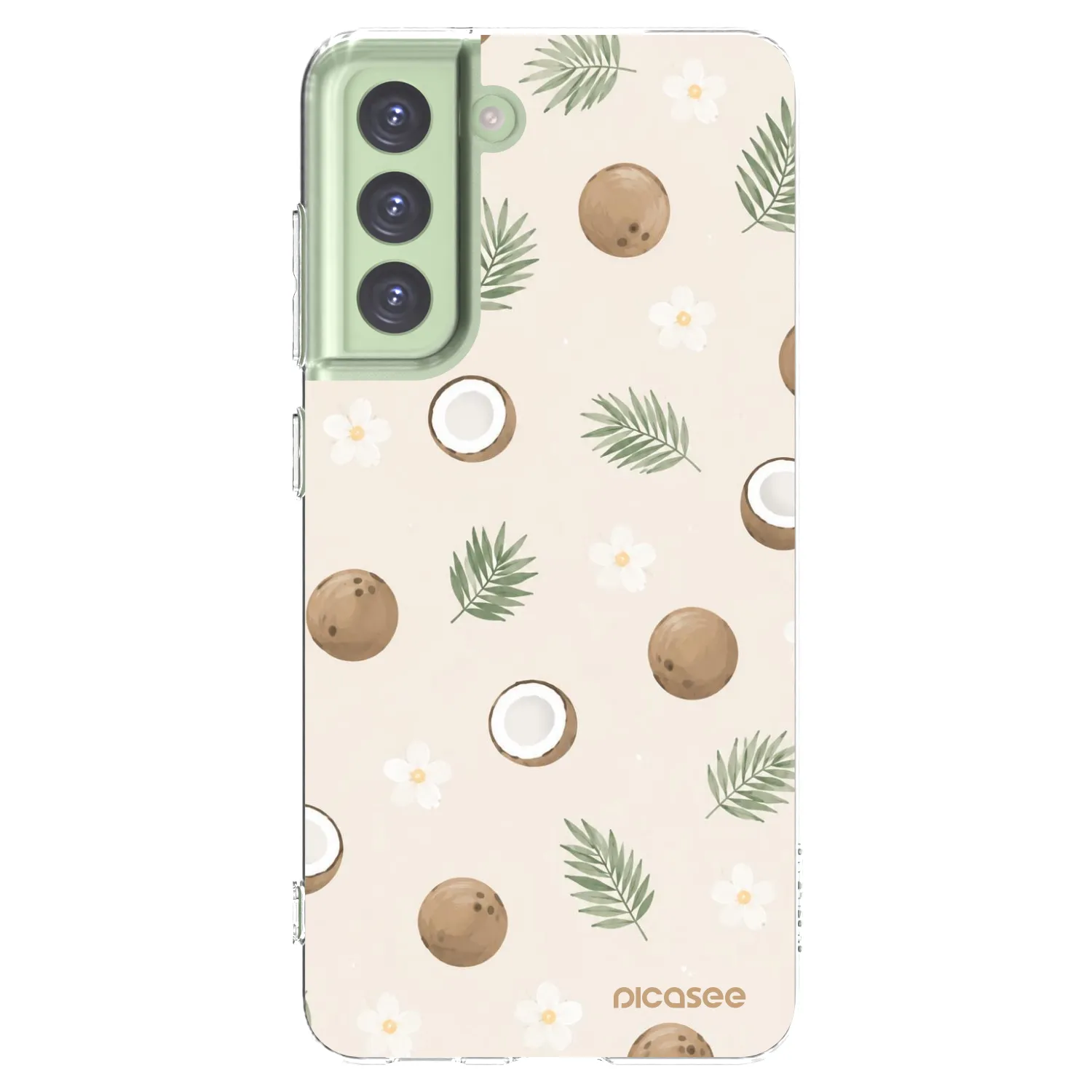 Picasee silikonový průhledný obal pro Samsung Galaxy S21 FE 5G - Coconut Breeze