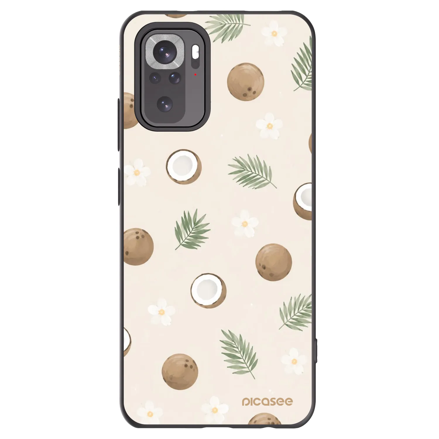 Picasee silikonový černý obal pro Xiaomi Redmi Note 11S 4G - Coconut Breeze