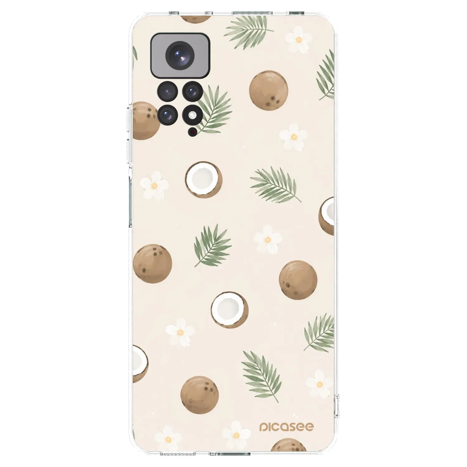 Picasee silikonový průhledný obal pro Xiaomi Redmi Note 11S 4G - Coconut Breeze