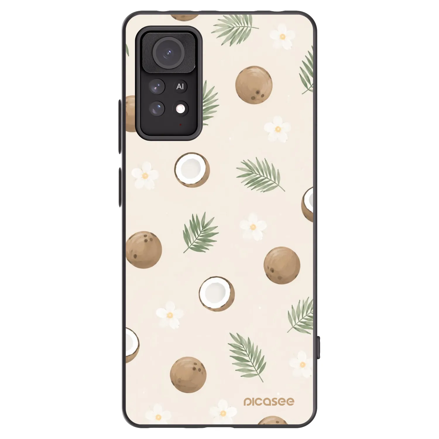 Picasee silikonový černý obal pro Xiaomi Redmi Note 11 Pro 5G - Coconut Breeze