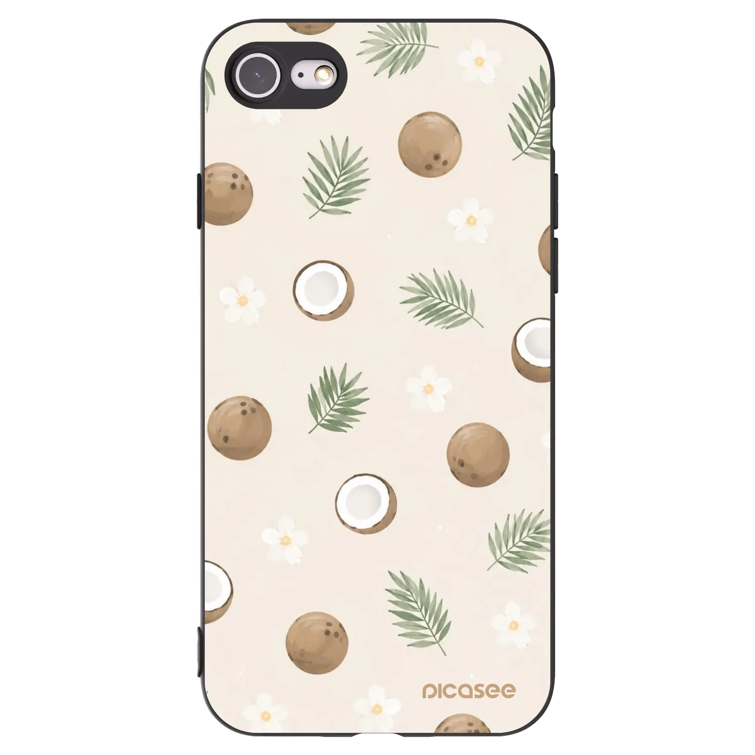 Picasee silikonový černý obal pro Apple iPhone SE 2022 - Coconut Breeze