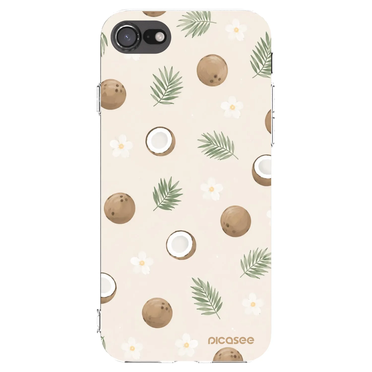 Picasee silikonový průhledný obal pro Apple iPhone SE 2022 - Coconut Breeze