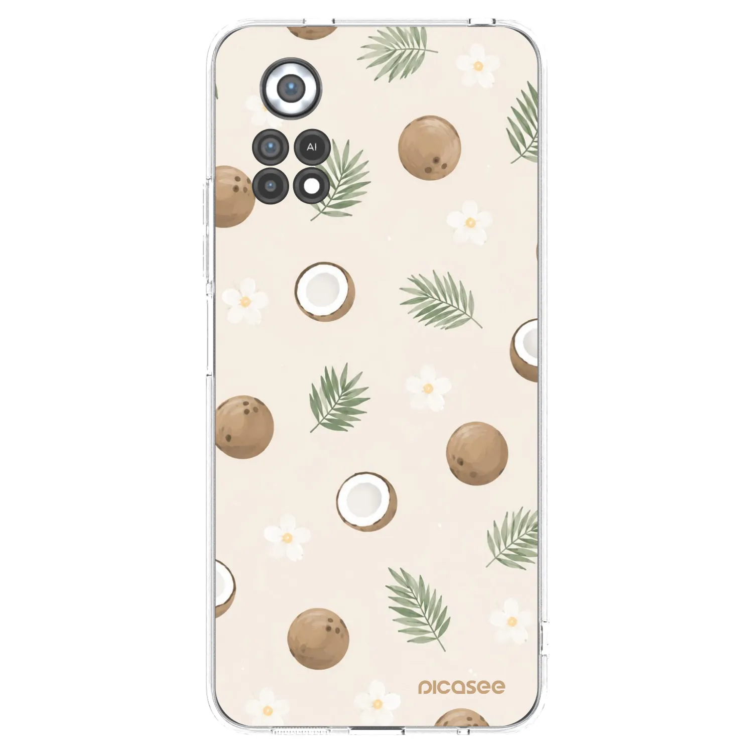 Picasee silikonový průhledný obal pro Xiaomi Poco X4 Pro 5G - Coconut Breeze