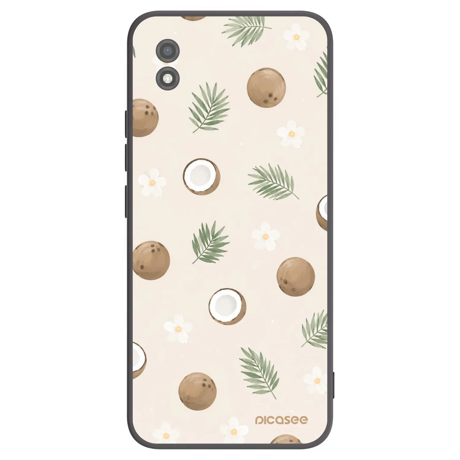 Picasee silikonový černý obal pro Realme C11 (2021) - Coconut Breeze