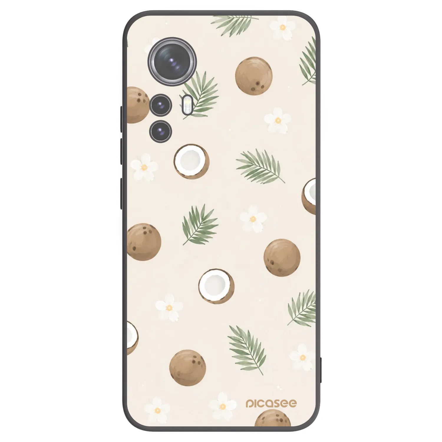 Picasee silikonový černý obal pro Xiaomi 12 - Coconut Breeze