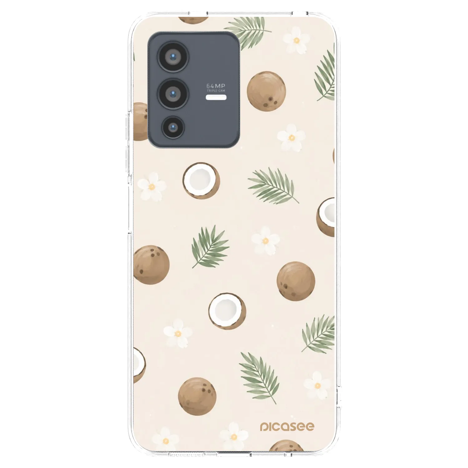 Picasee silikonový průhledný obal pro Vivo V23 5G - Coconut Breeze