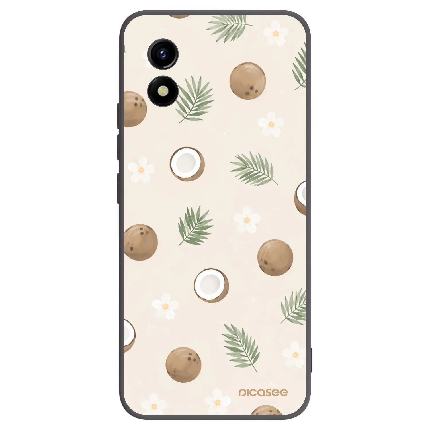 Picasee silikonový černý obal pro Vivo Y01 - Coconut Breeze