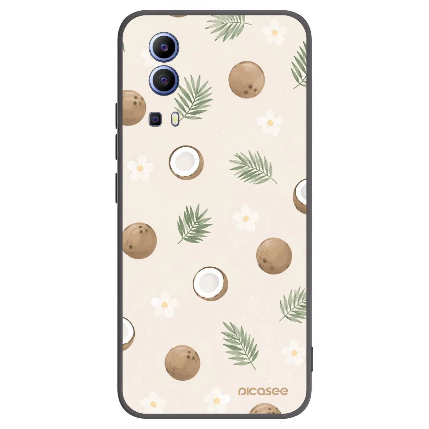 Picasee silikonový černý obal pro Vivo Y52 5G - Coconut Breeze