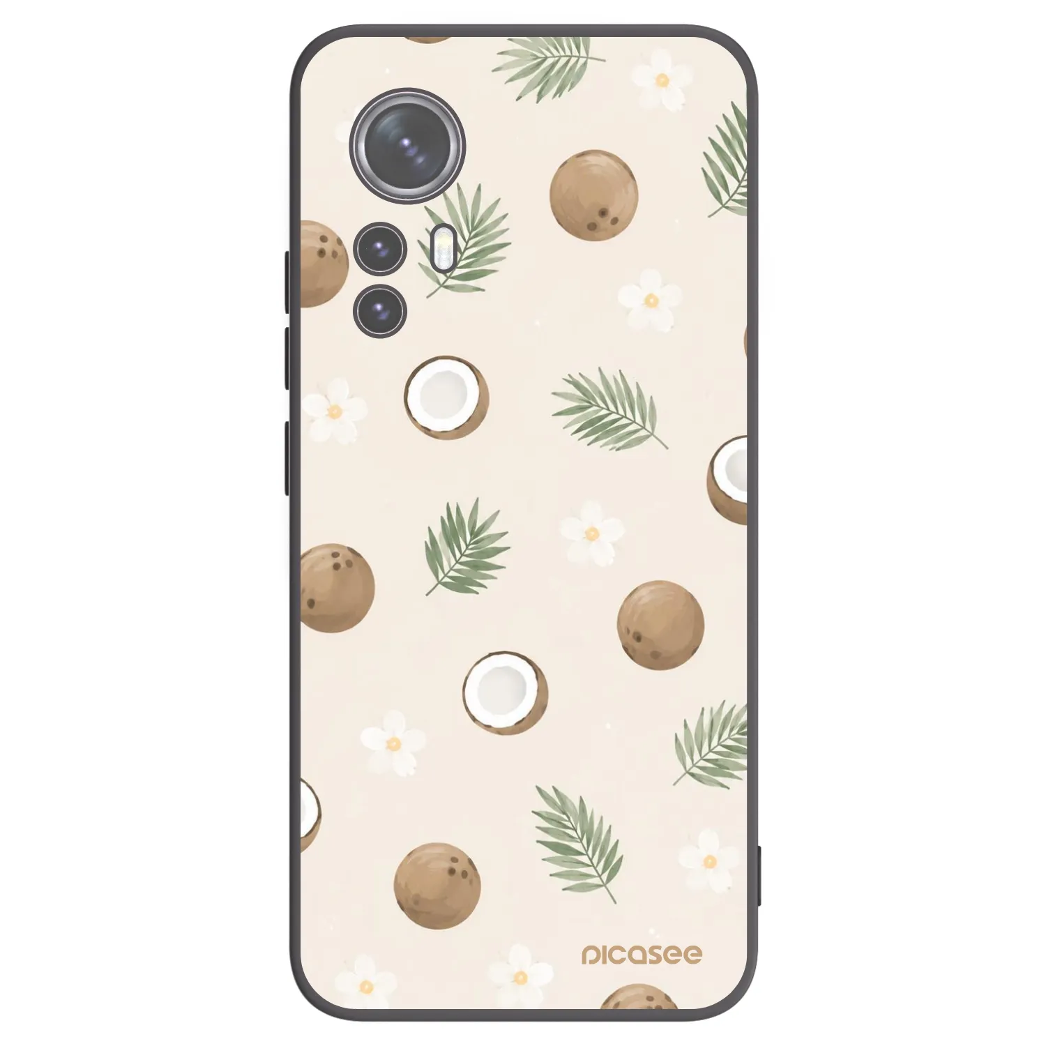 Picasee silikonový černý obal pro Xiaomi 12X - Coconut Breeze