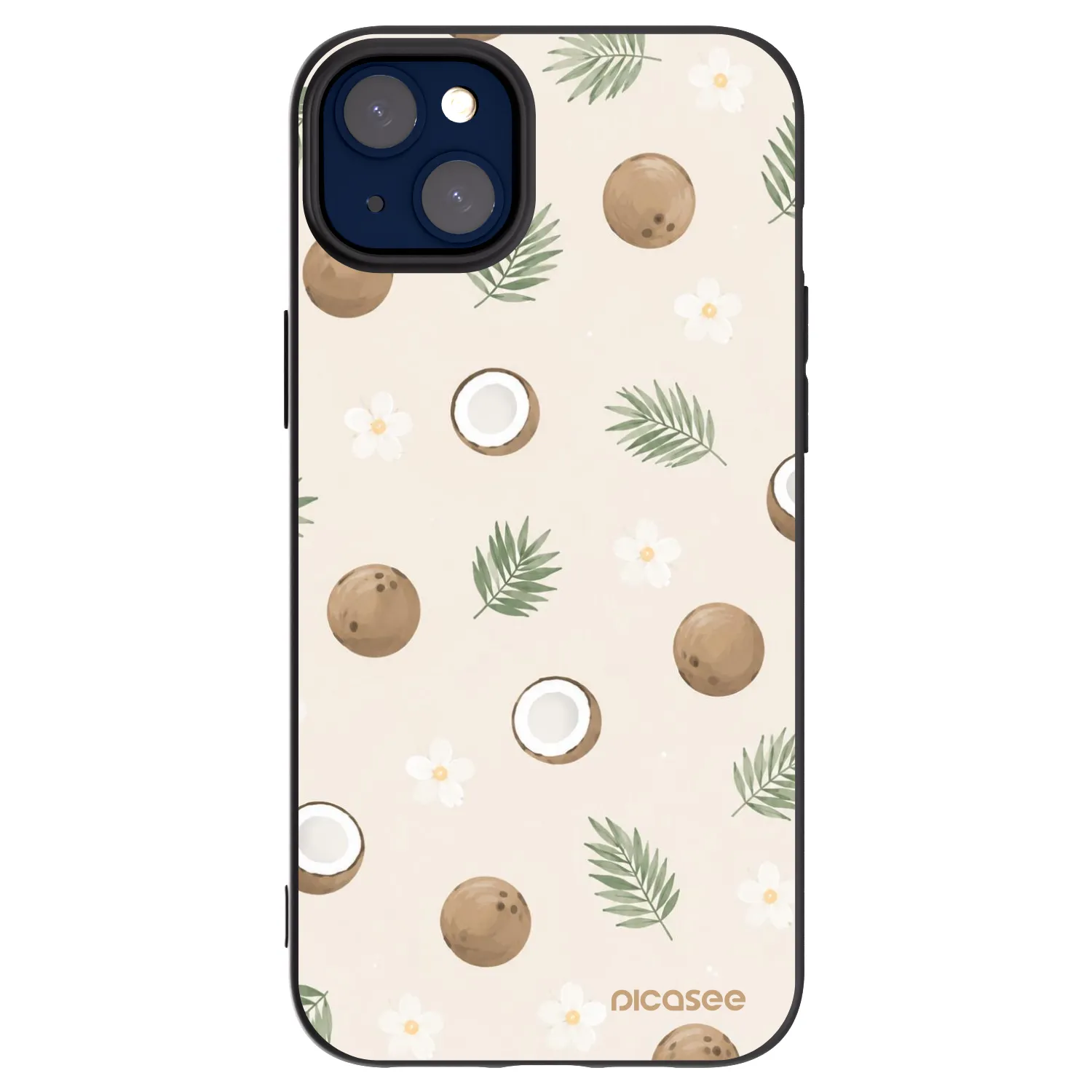 Picasee silikonový černý obal pro Apple iPhone 14 Plus - Coconut Breeze