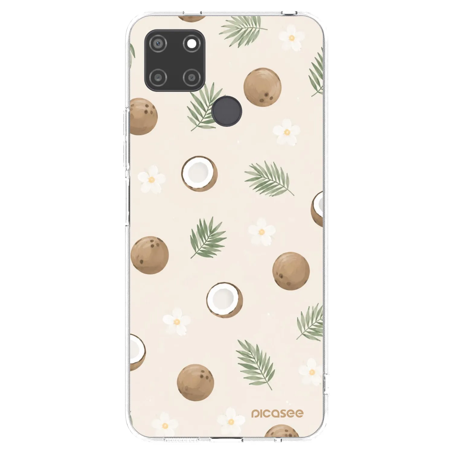 Picasee silikonový průhledný obal pro Realme C21Y - Coconut Breeze