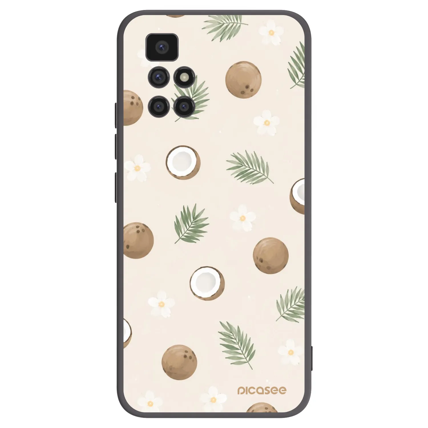 Picasee silikonový černý obal pro Xiaomi Redmi 10 (2022) - Coconut Breeze