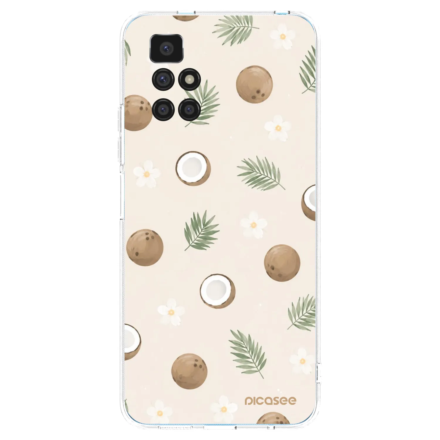 Picasee silikonový průhledný obal pro Xiaomi Redmi 10 (2022) - Coconut Breeze