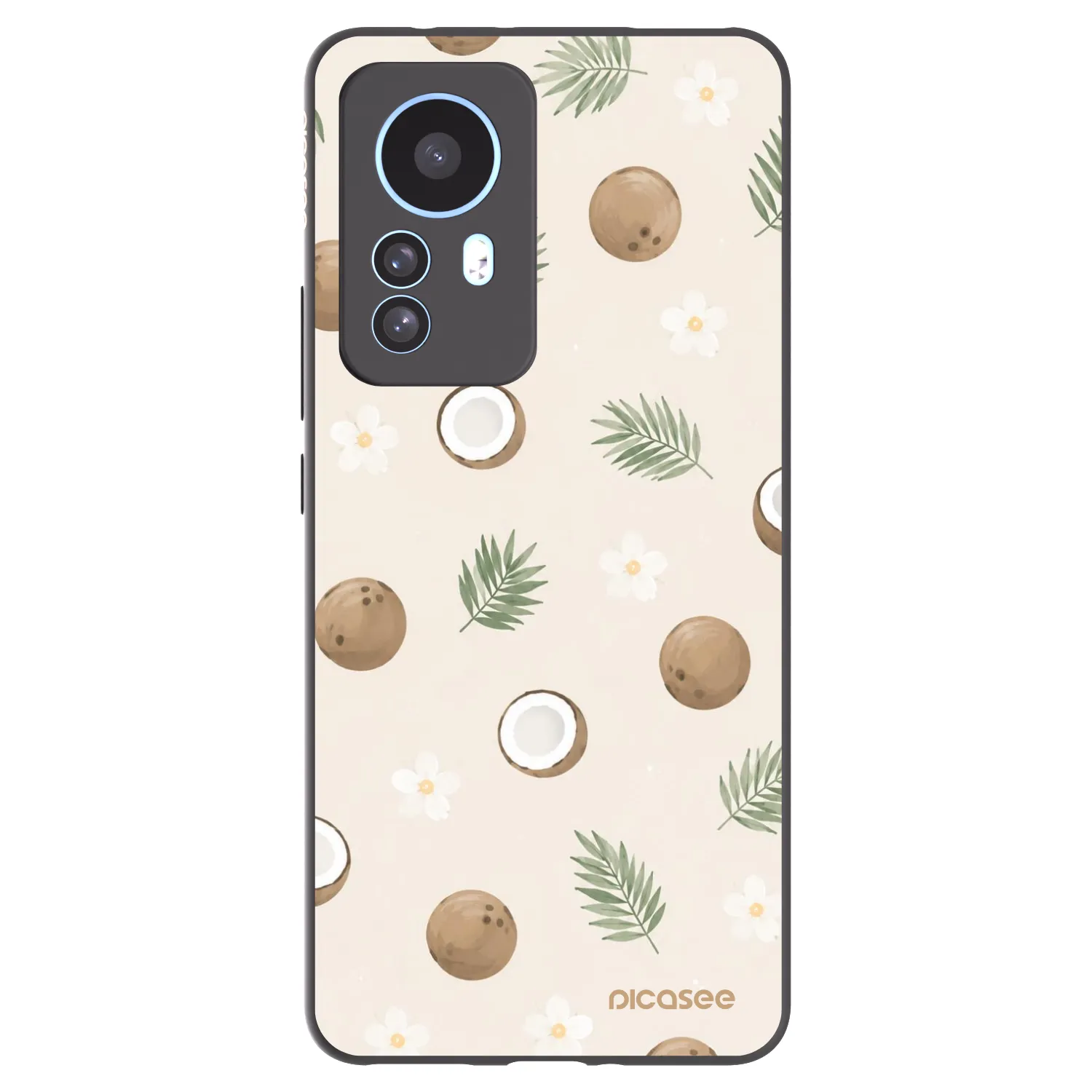 Picasee silikonový černý obal pro Xiaomi 12T Pro - Coconut Breeze