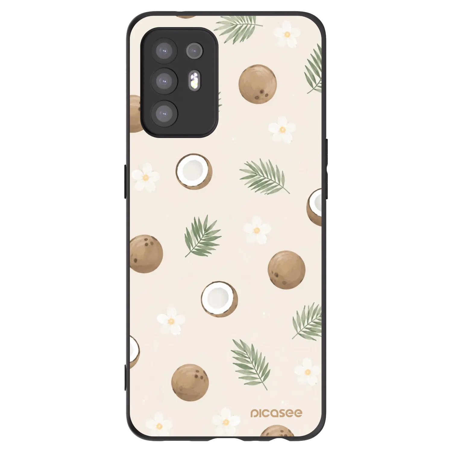 Picasee silikonový černý obal pro OPPO A94 5G - Coconut Breeze