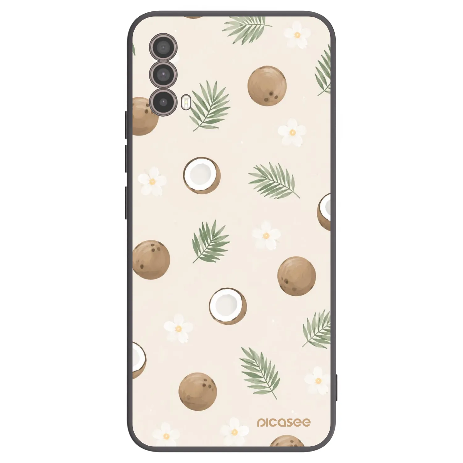 Picasee silikonový černý obal pro Motorola Moto E40 - Coconut Breeze