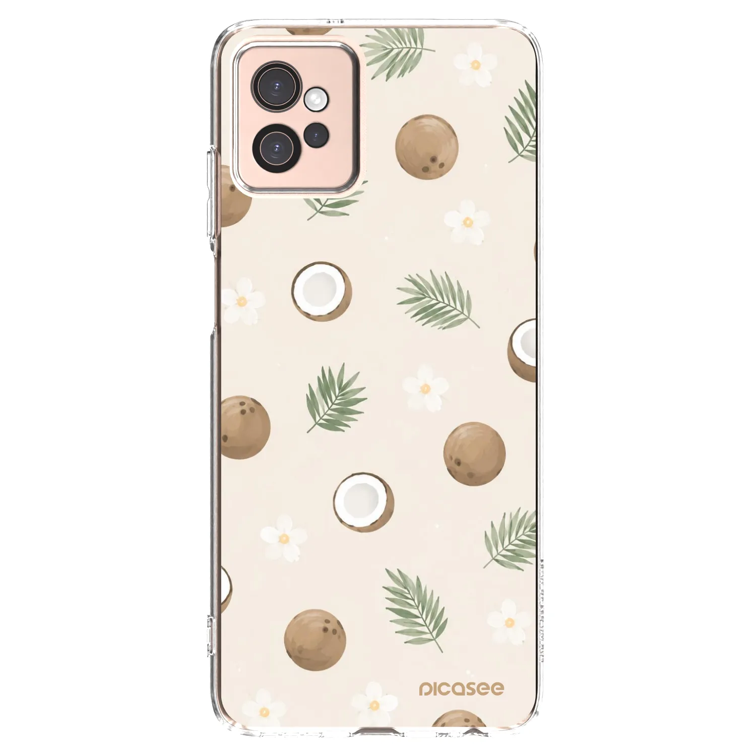 Picasee silikonový průhledný obal pro Motorola Moto G32 - Coconut Breeze