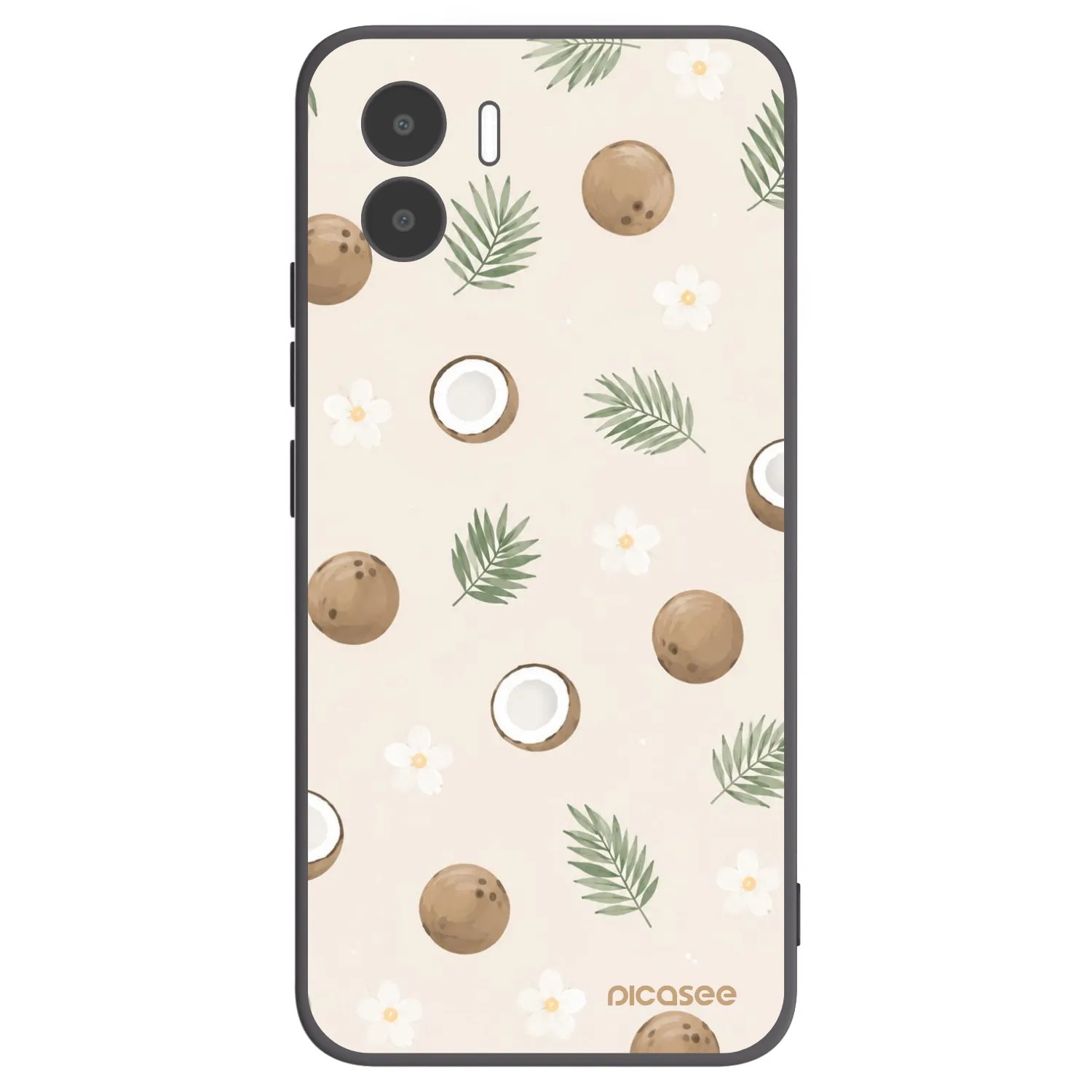 Picasee silikonový černý obal pro Xiaomi Redmi A1 - Coconut Breeze