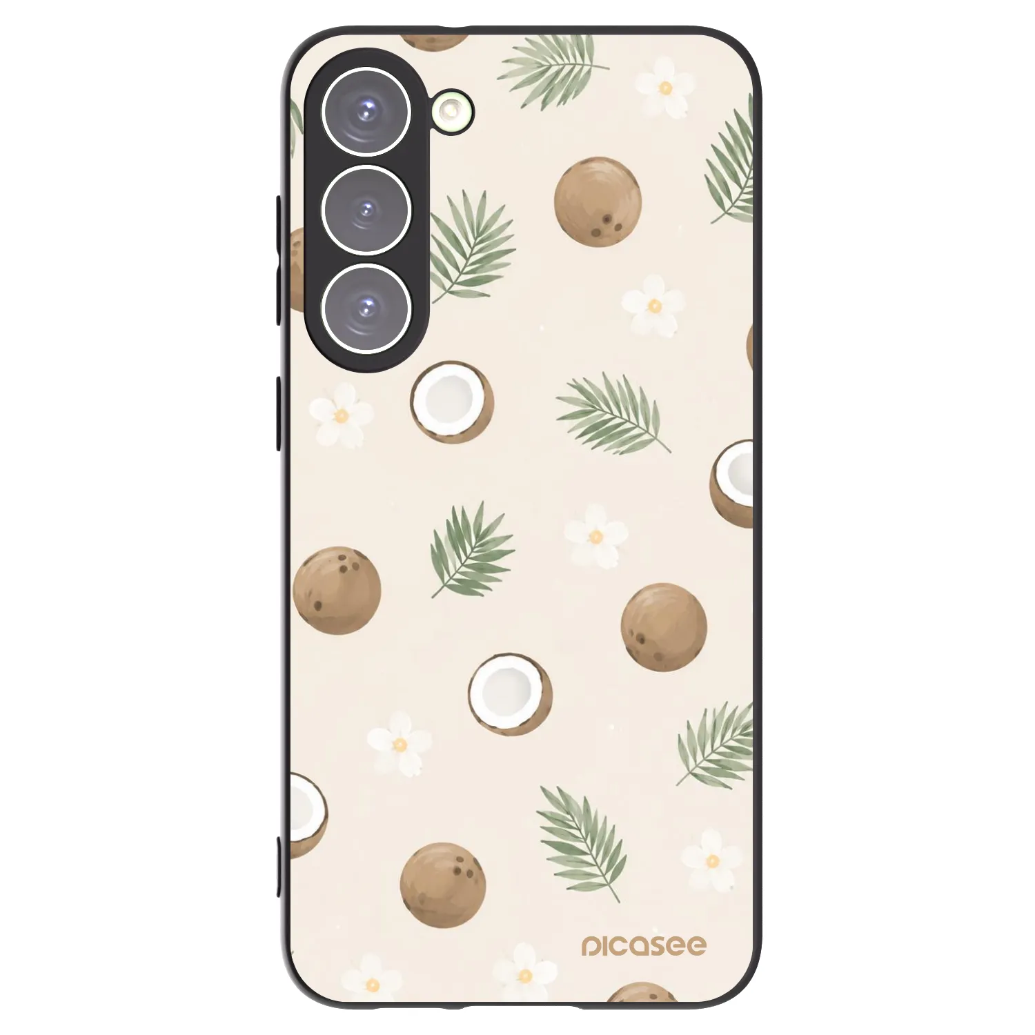 Picasee silikonový černý obal pro Samsung Galaxy S23+ 5G - Coconut Breeze