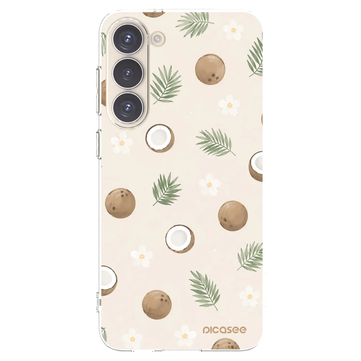 Picasee silikonový průhledný obal pro Samsung Galaxy S23+ 5G - Coconut Breeze