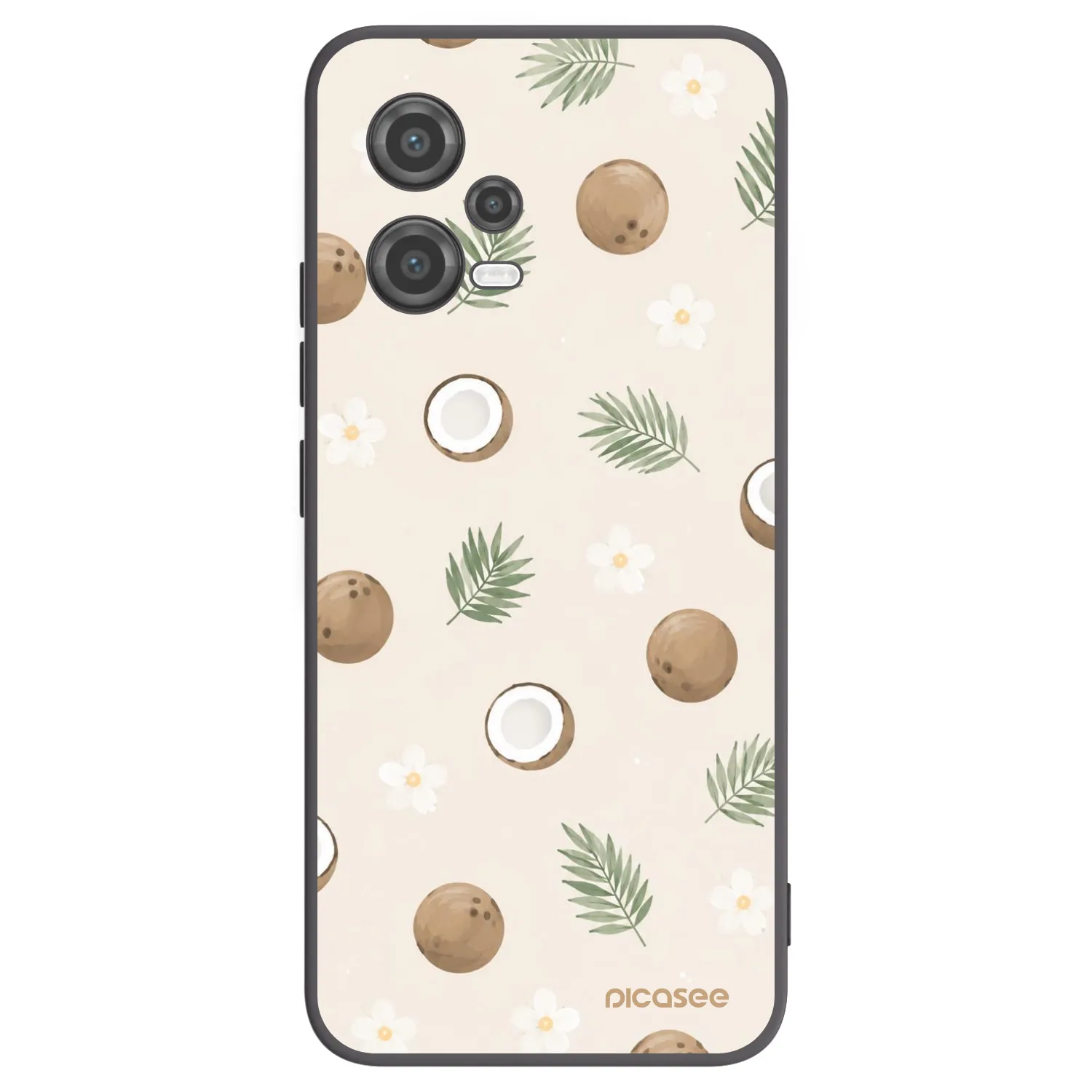 Picasee silikonový černý obal pro Xiaomi Poco X5 - Coconut Breeze